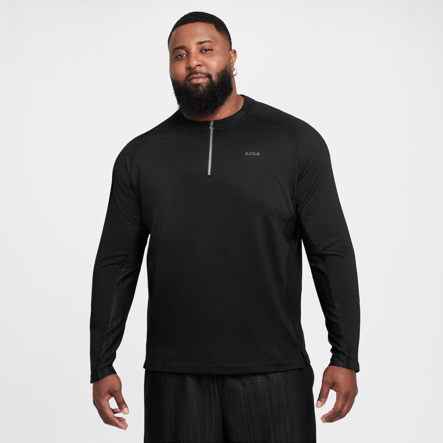 Nike Dri-FIT LeBron DNA Warm 1/4-Zip Basketball Top - Pánské - Triko Nike - Černé - FZ1030-010 - Velikost: XL/T