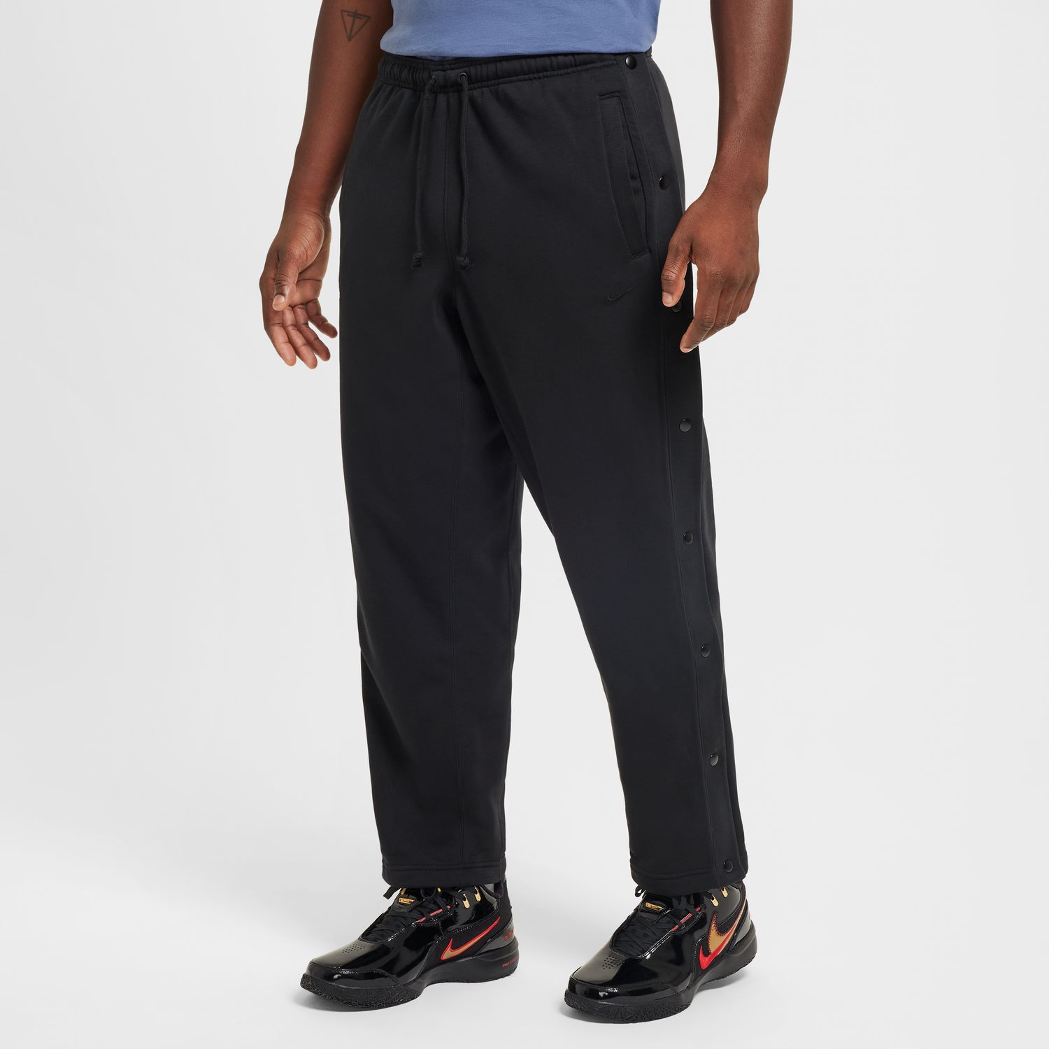 Nike LeBron Standard Issue Therma-FIT Basketball Pants - Pánské - Kalhoty Nike - Černé - FZ1036-010 - Velikost: 2XL/T