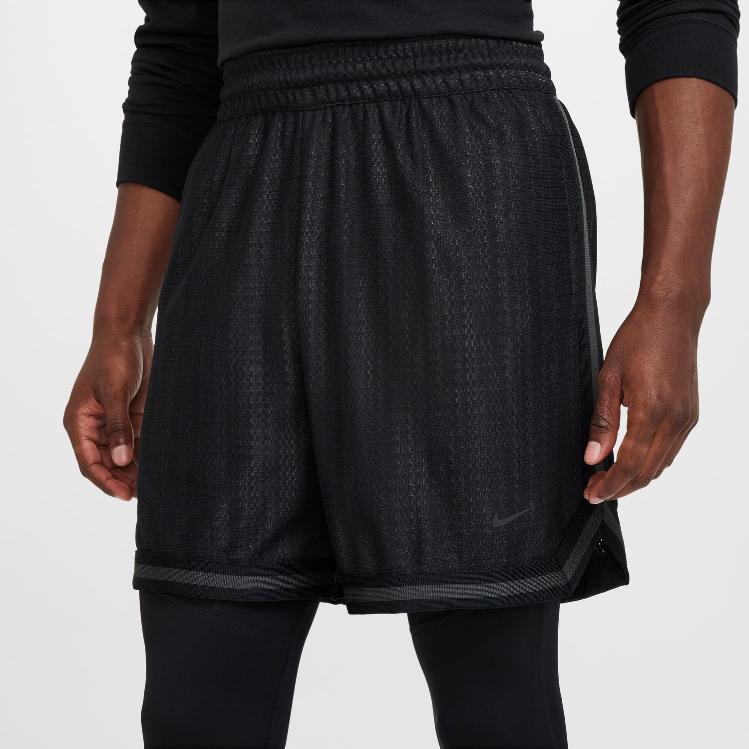 Nike LeBron DNA 6" 3-in-1 Basketball Shorts - Pánské - Kraťasy Nike - Černé - FZ1058-010 - Velikost: 2XL/T