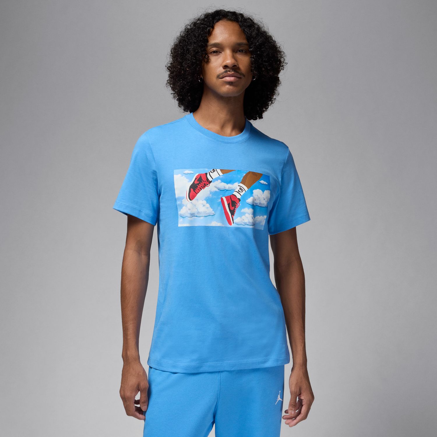 Jordan Flight Essentials Tee Legend Blue - Pánské - Triko Jordan - Modré - FZ1967-469 - Velikost: S