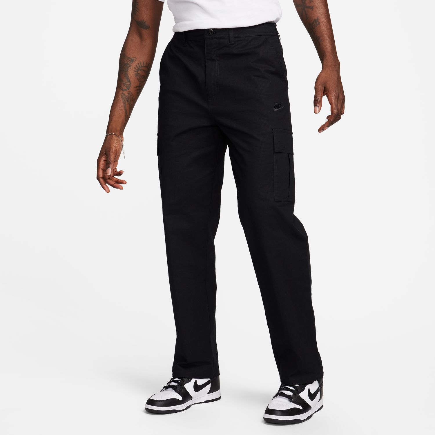 Nike Club Cargo Pants Black - Pánské - Kalhoty Nike - Černé - FZ5765-010 - Velikost: 28/32