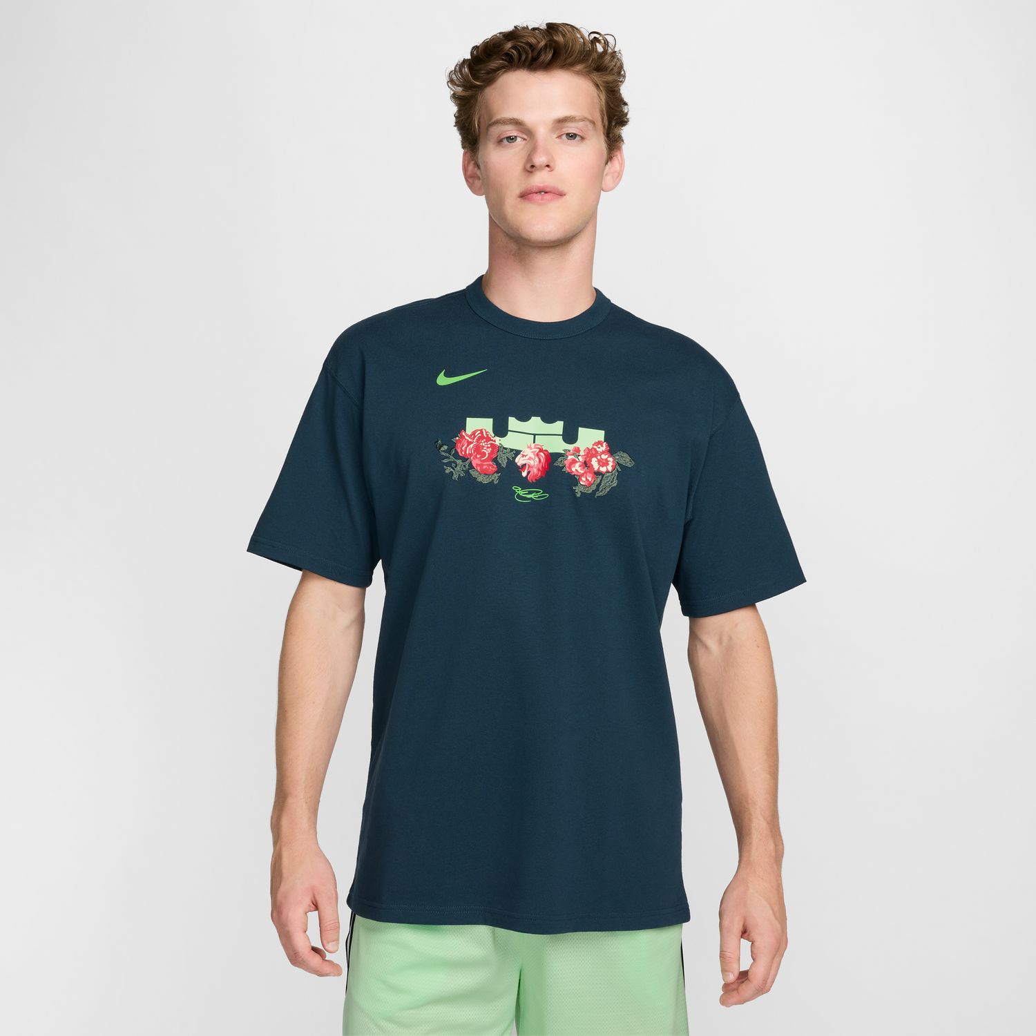 Nike LeBron Max90 Basketball Tee Blue - Pánské - Triko Nike - Modré - FZ8073-478 - Velikost: XL