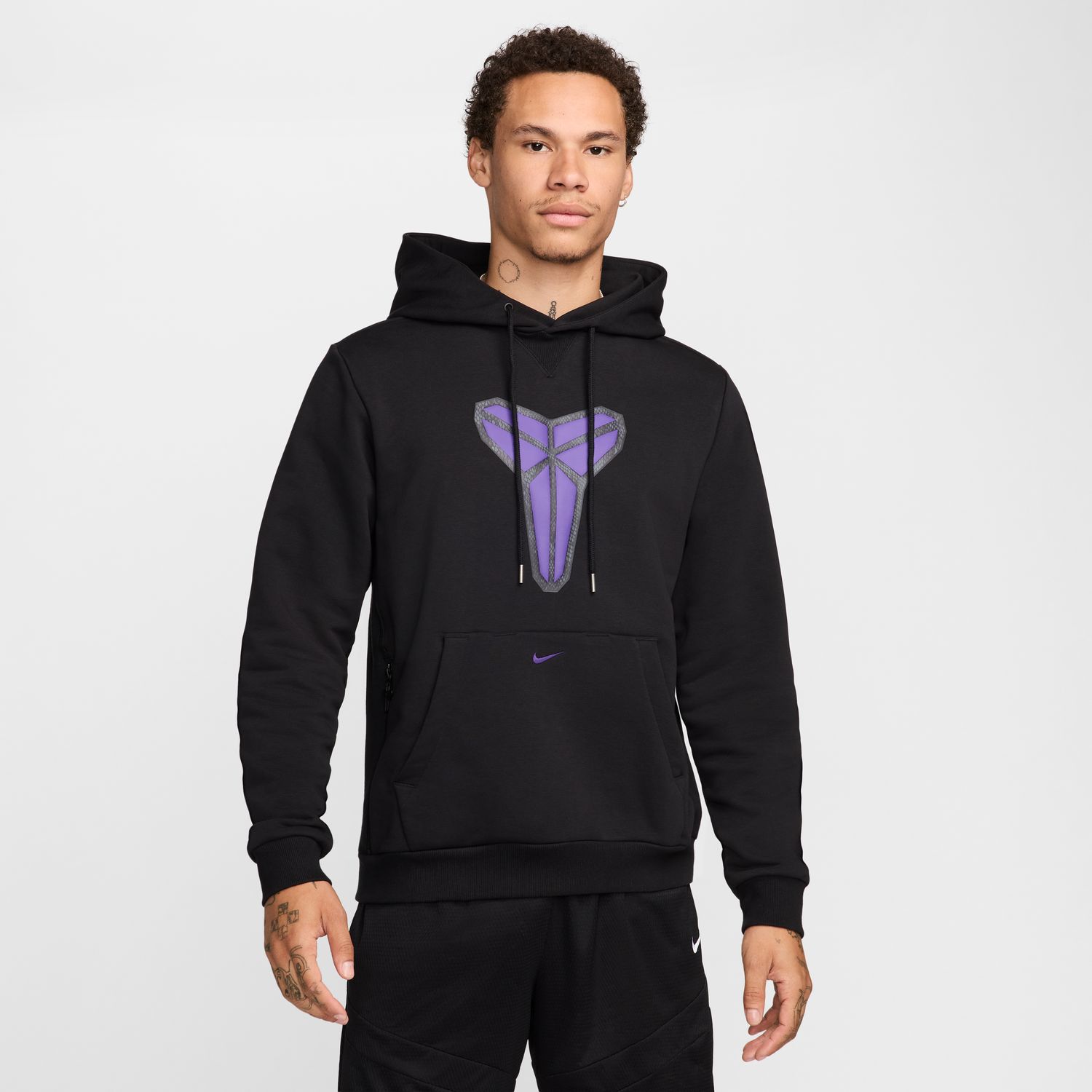 Nike Kobe Men's Dri-FIT Standard Issue Pullover Basketball Hoodie Black - Pánské - Mikina Nike - Černé - HF0066-010 - Velikost: 3XL/T