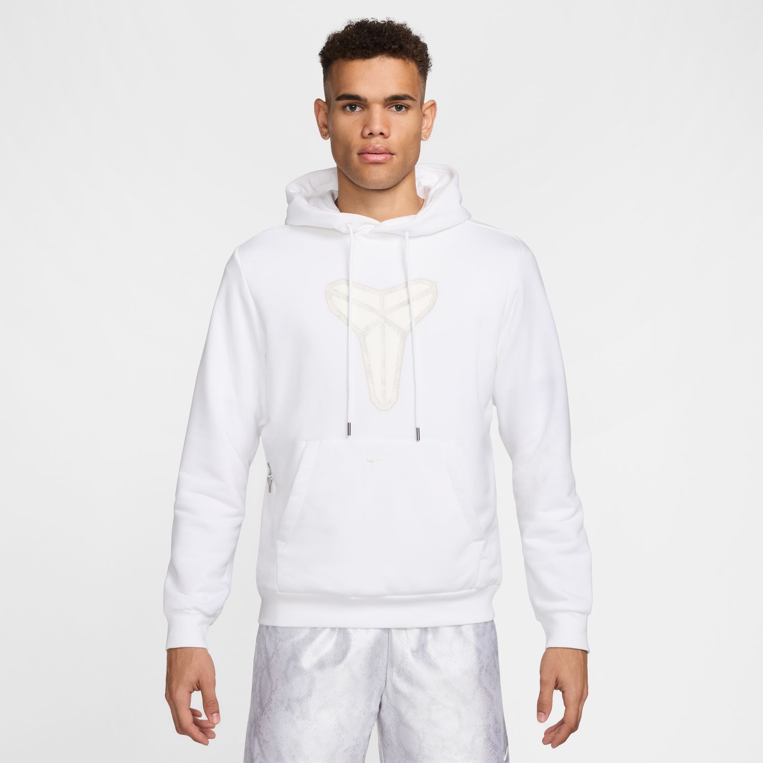 Nike Kobe Dri-FIT Standard Issue Basketball Hoodie White - Pánské - Mikina Nike - Bílé - HF0066-100 - Velikost: XS