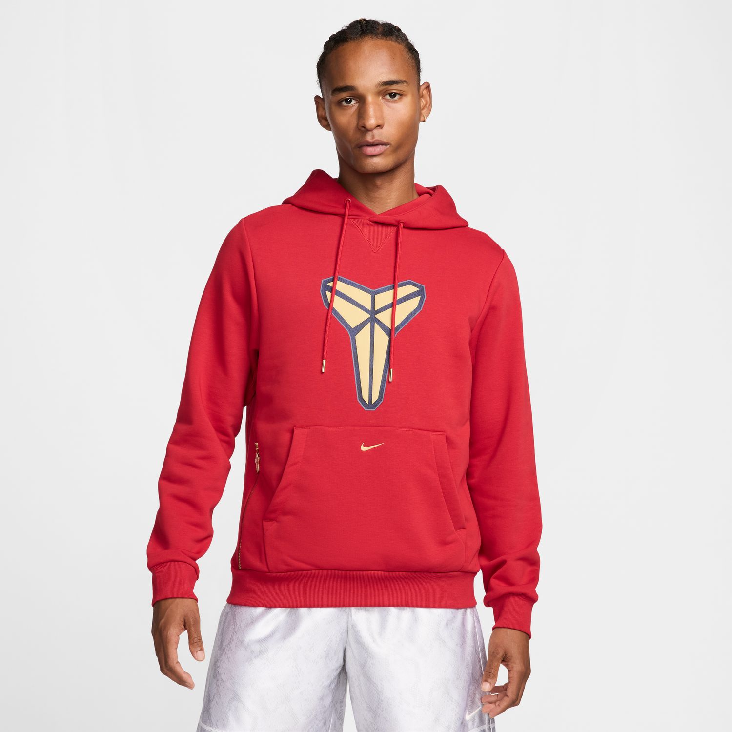 Nike Kobe Dri-FIT Standard Issue Basketball Hoodie Red - Pánské - Mikina Nike - Červené - HF0066-636 - Velikost: L/T