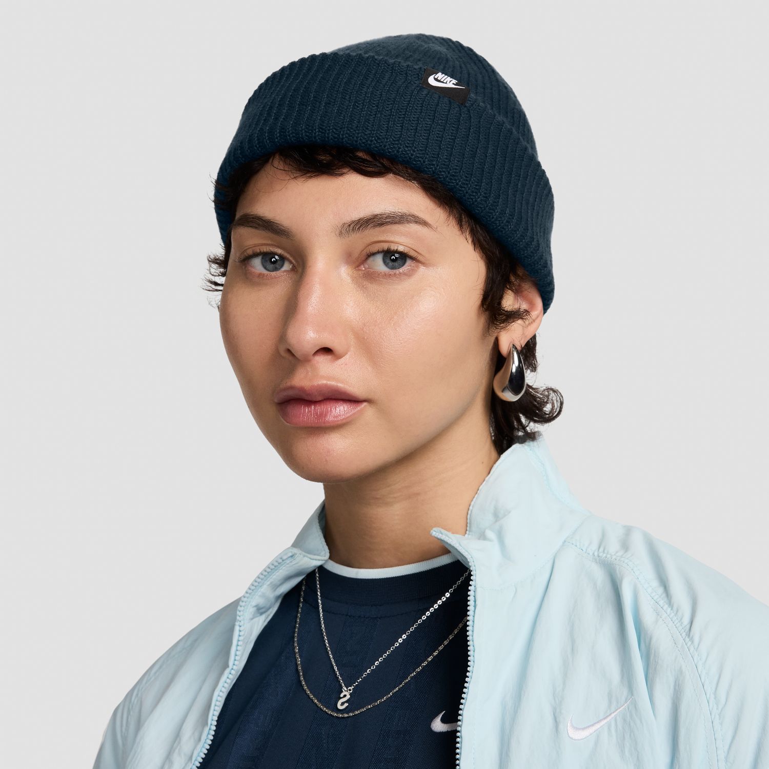 Levně Nike Terra Futura365 Short-Cuff Beanie Armory Navy - Unisex - Čepice Nike - Modré - HF0176-478