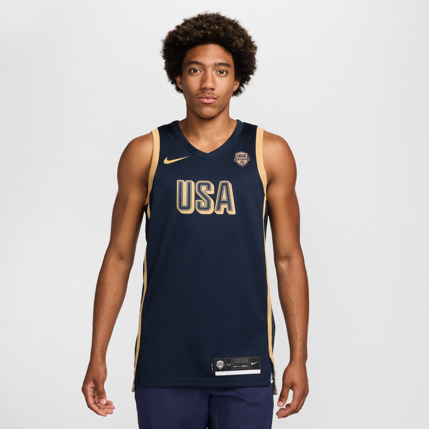 Nike USA Limited Basketball Jersey - Pánské - Dres Nike - Modré - HF5449-451 - Velikost: 3XL