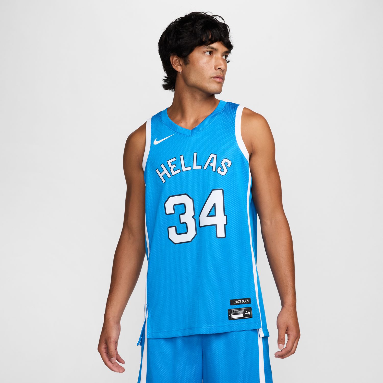Nike Greece Giannis Antetokounmpo Limited Road Replica Jersey - Pánské - Dres Nike - Modré - HF5495-435 - Velikost: 3XL