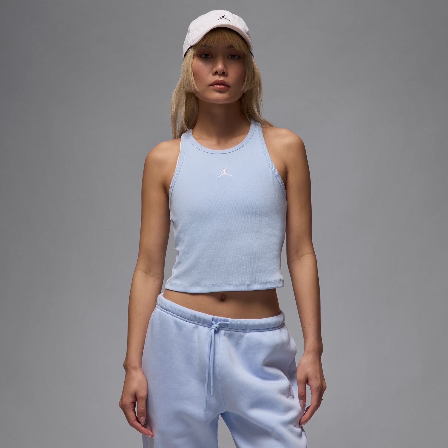 Levně Jordan Essentials Wmns Tank Top Hydrogen Blue - Dámské - Triko Jordan - Modré - HF9474-407