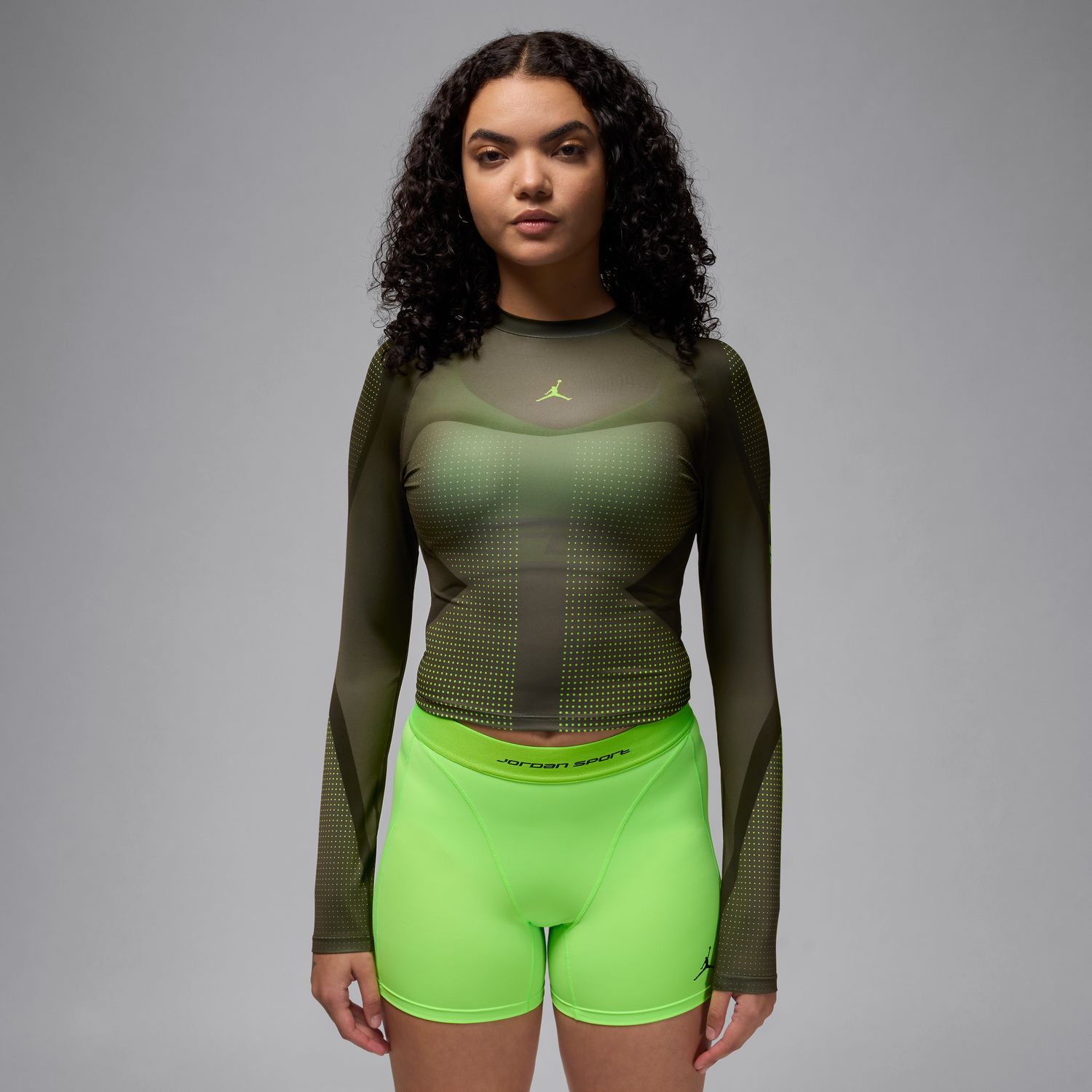 Jordan Sport Wmns Dri-FIT Long-Sleeve Top - Dámské - Triko Jordan - Černé - HF9480-045 - Velikost: L