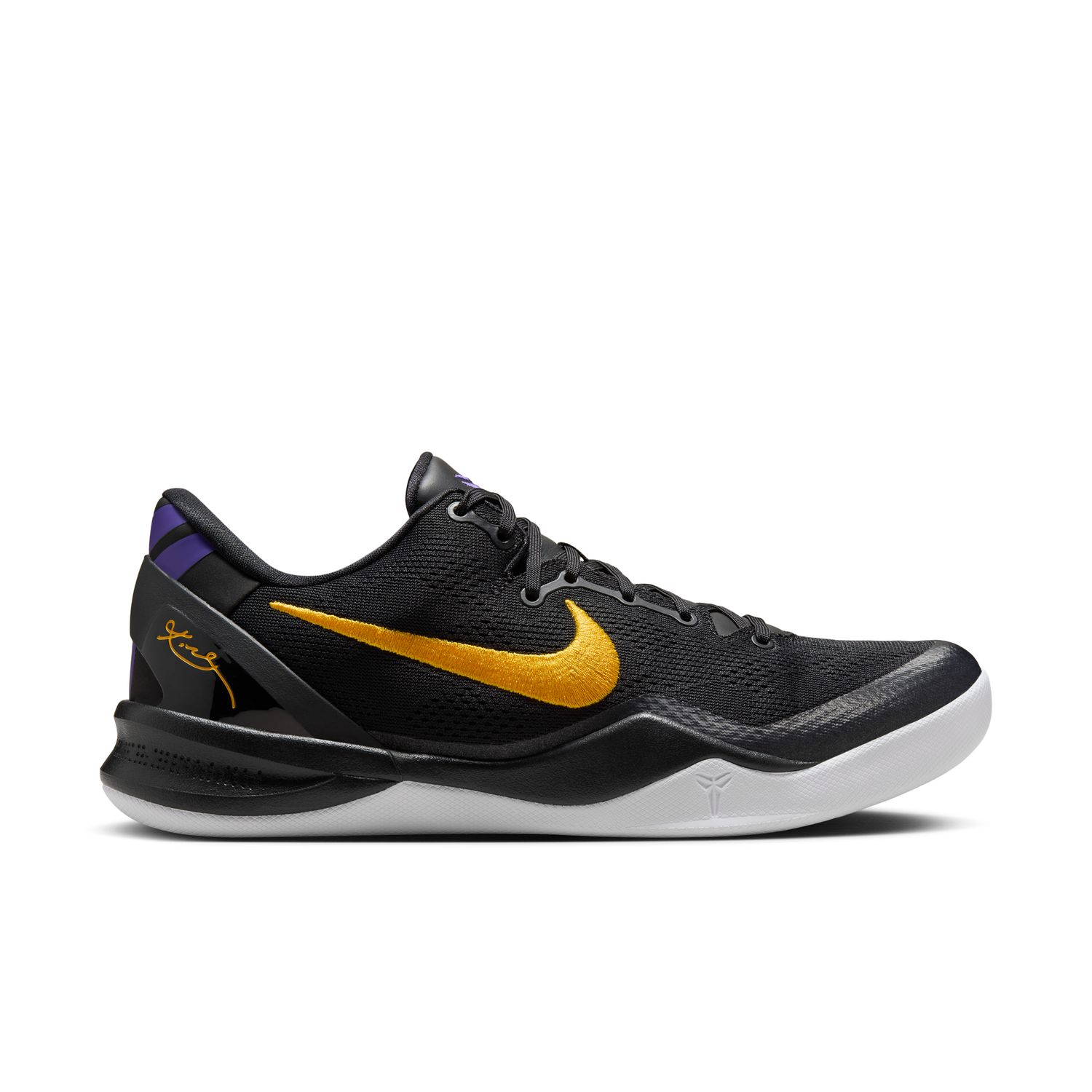 Nike Kobe 8 Protro "Lakers Away" - Pánské - Tenisky Nike - Černé - HF9550-001 - Velikost: 38.5