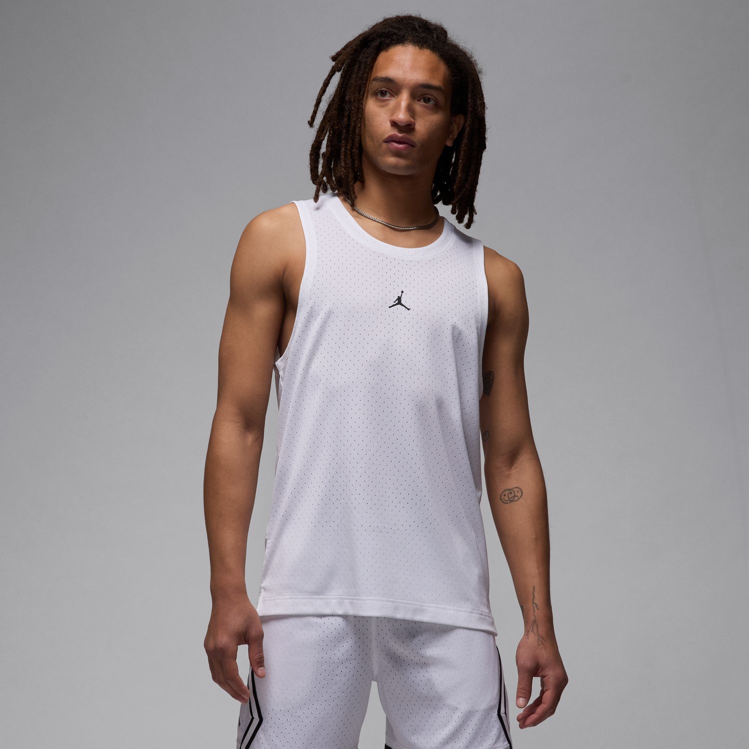 Jordan Sport Dri-FIT Mesh Jersey White - Pánské - Dres Jordan - Bílé - HF9949-100 - Velikost: 2XL