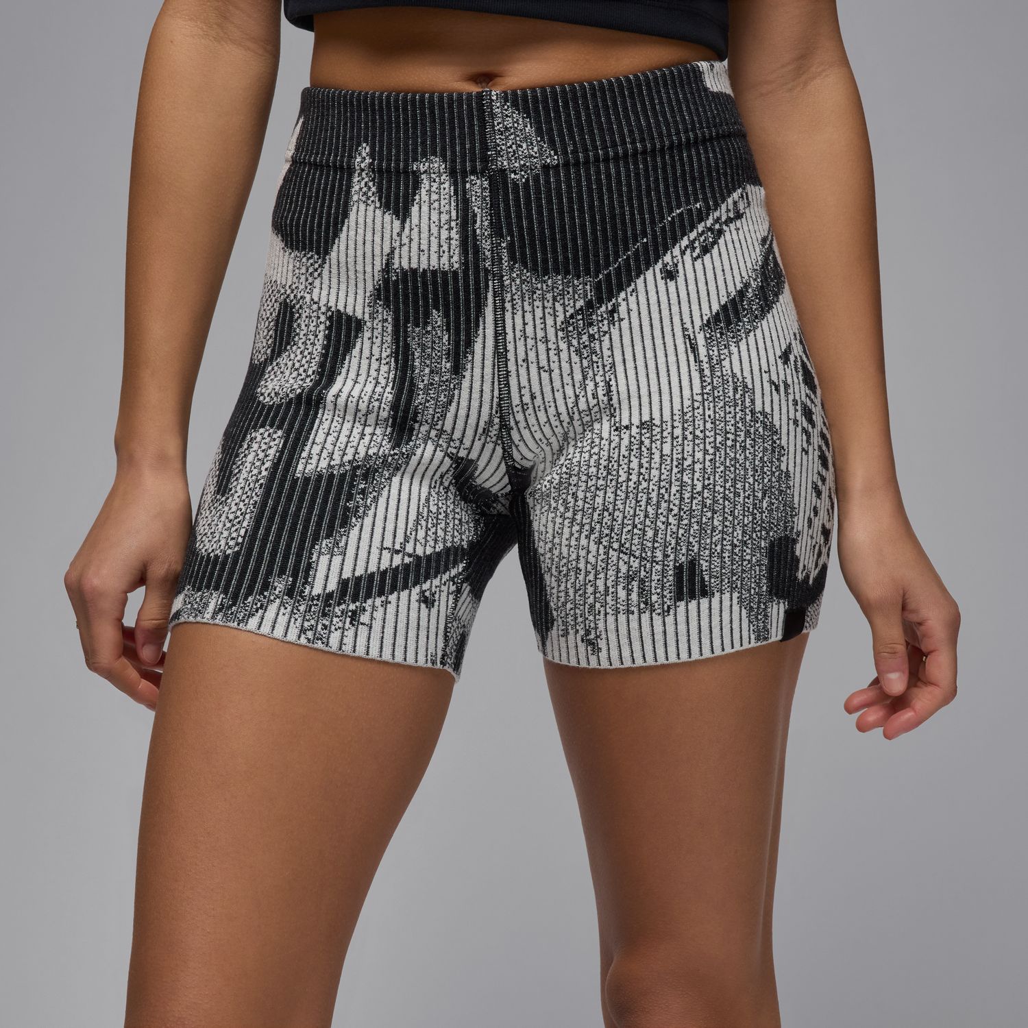 Jordan Air Wmns Knit Shorts Sail - Dámské - Kraťasy Jordan - Šedé - HJ0013-133 - Velikost: L