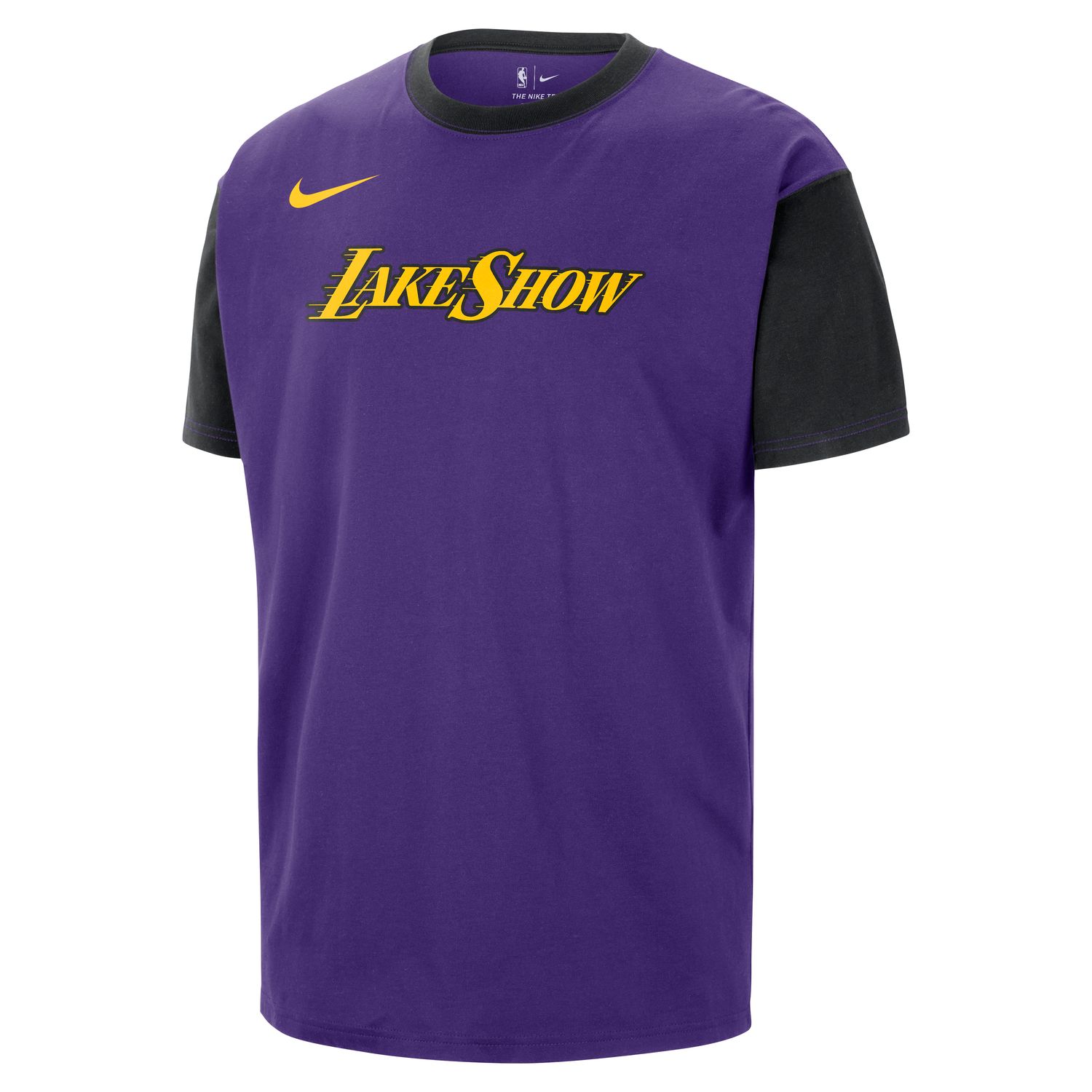 Nike NBA Los Angeles Lakers Courtside City Edition Tee - Pánské - Triko Nike - Fialové - HJ2462-504 - Velikost: M