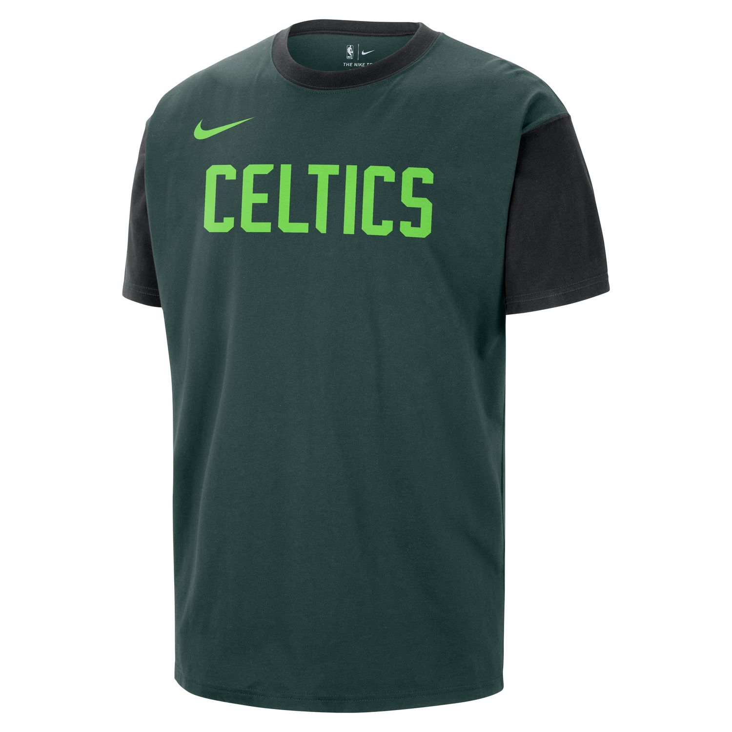 Nike NBA Boston Celtics Courtside City Edition Tee - Pánské - Triko Nike - Zelené - HJ2474-397 - Velikost: S