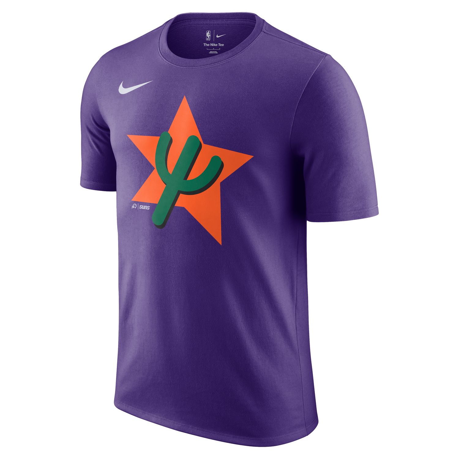Nike NBA Phoenix Suns Essential City Edition Tee - Pánské - Triko Nike - Fialové - HJ2589-504 - Velikost: 2XL
