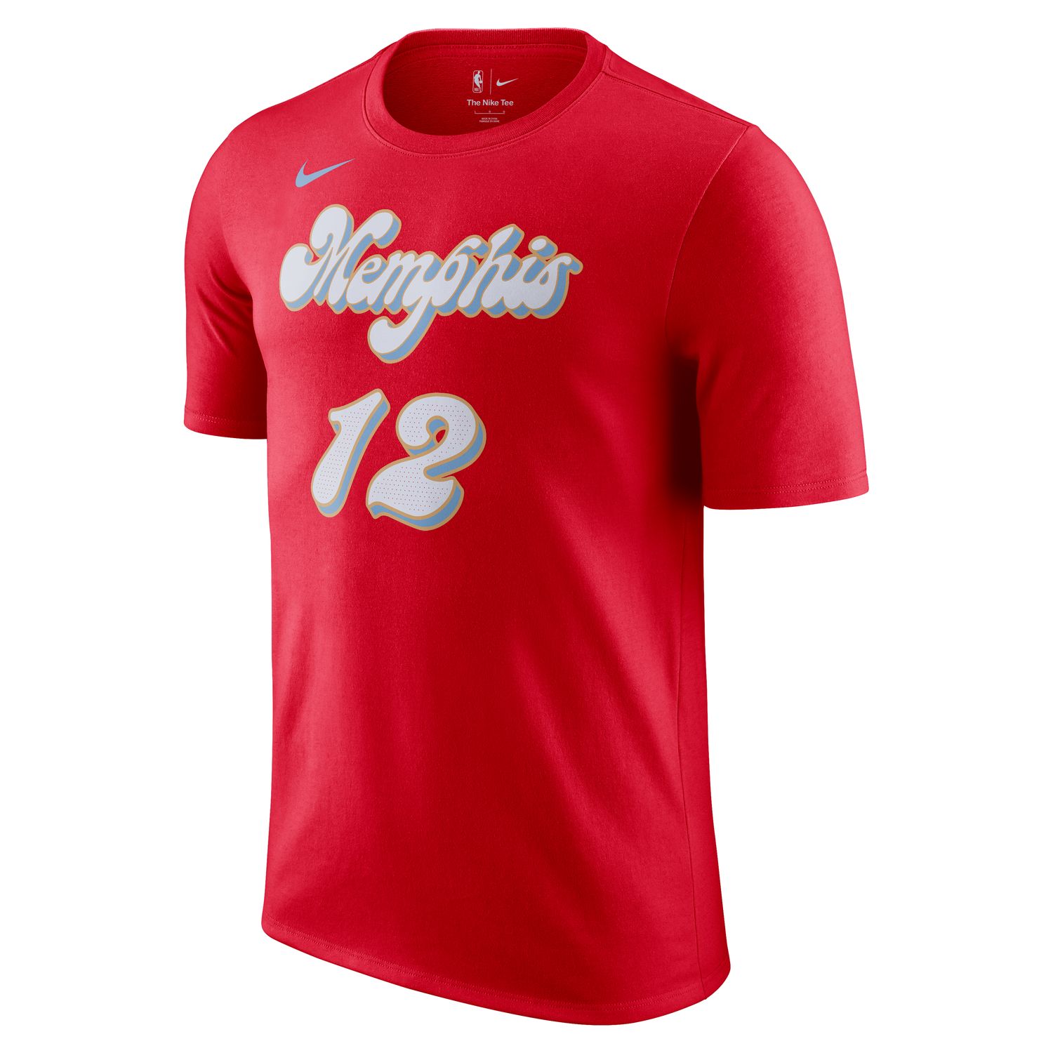 Nike NBA Ja Morant Memphis Grizzlies Essential City Edition Tee Red - Pánské - Triko Nike - Červené - HJ2777-658 - Velikost: 2XL