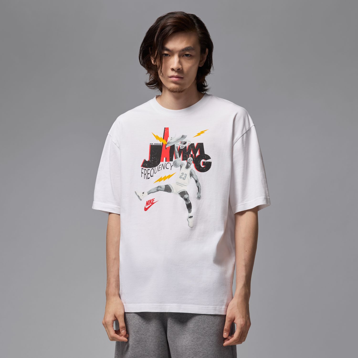Levně Jordan Brand Jam 85 Tee White - Pánské - Triko Jordan - Bílé - HJ2929-100