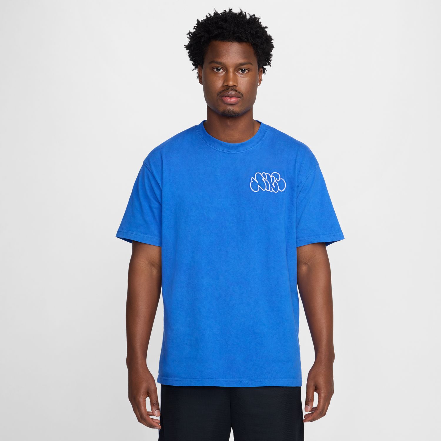 Nike Max90 Basketball Tee Game Royal - Pánské - Triko Nike - Modré - HJ3315-480 - Velikost: 2XL