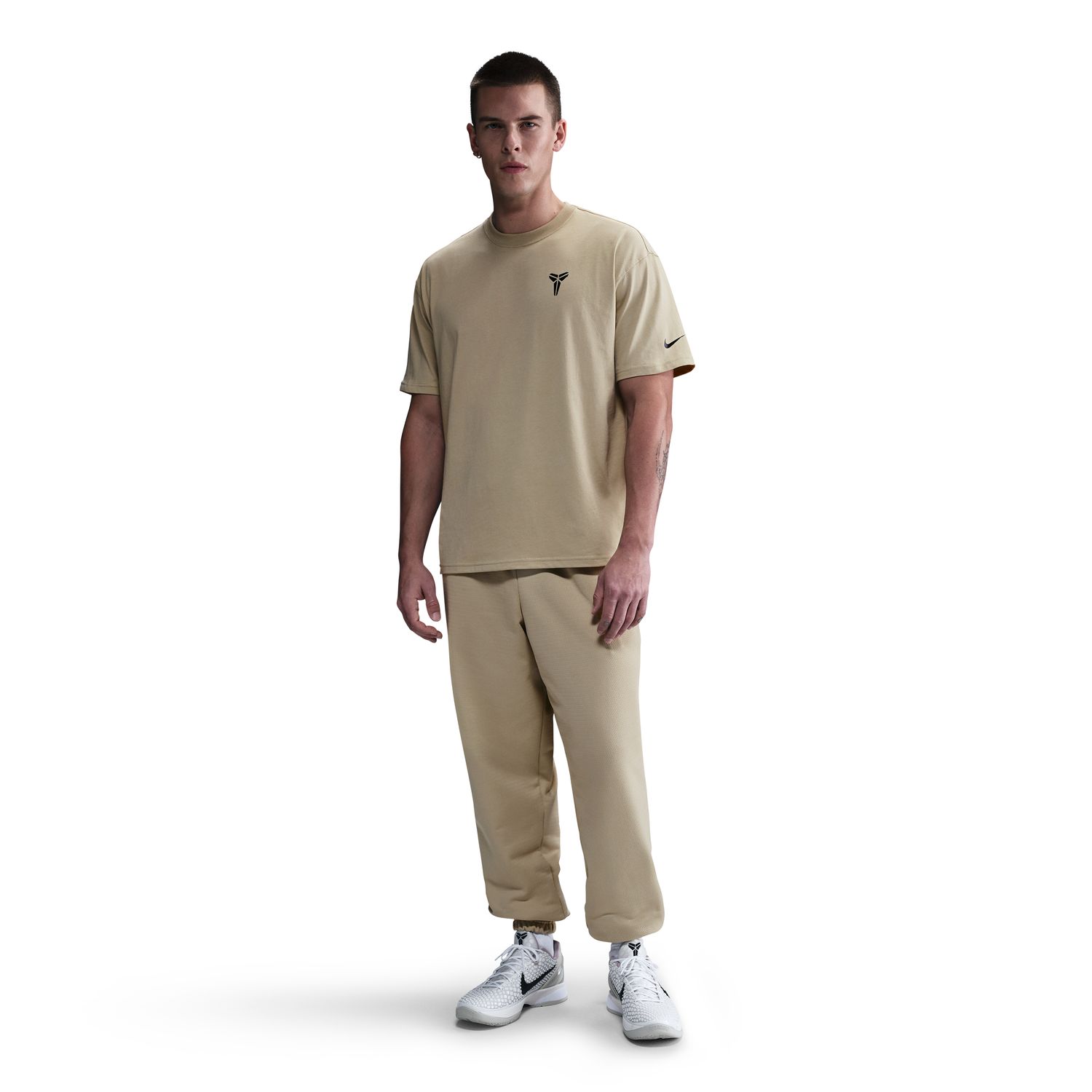 Levně Nike Kobe Basketball Tee Desert Khaki - Pánské - Triko Nike - Hnědé - HJ3318-251