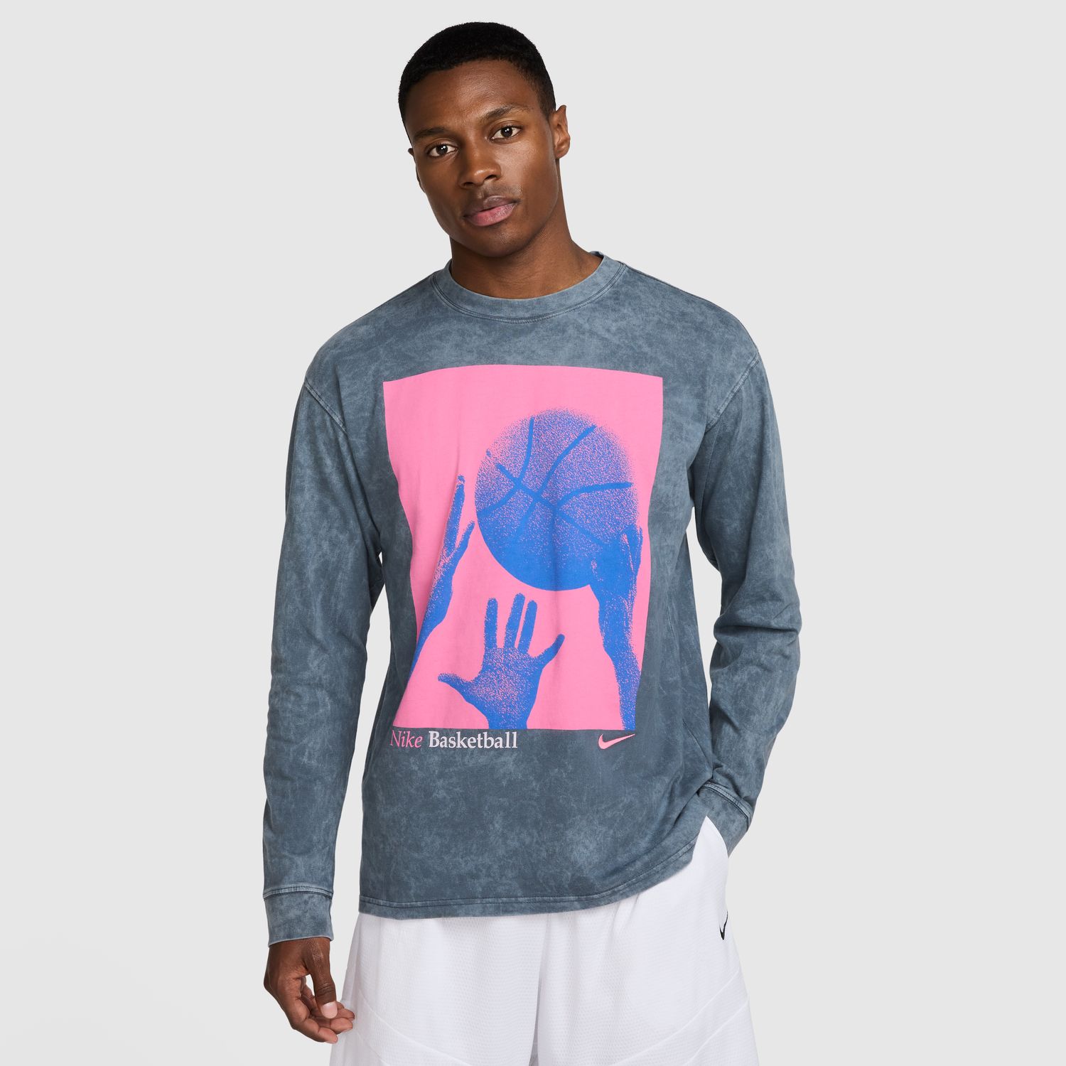 Nike Max90 Long-Sleeve Tee Anthracite - Pánské - Triko Nike - Šedé - HJ3339-060 - Velikost: L