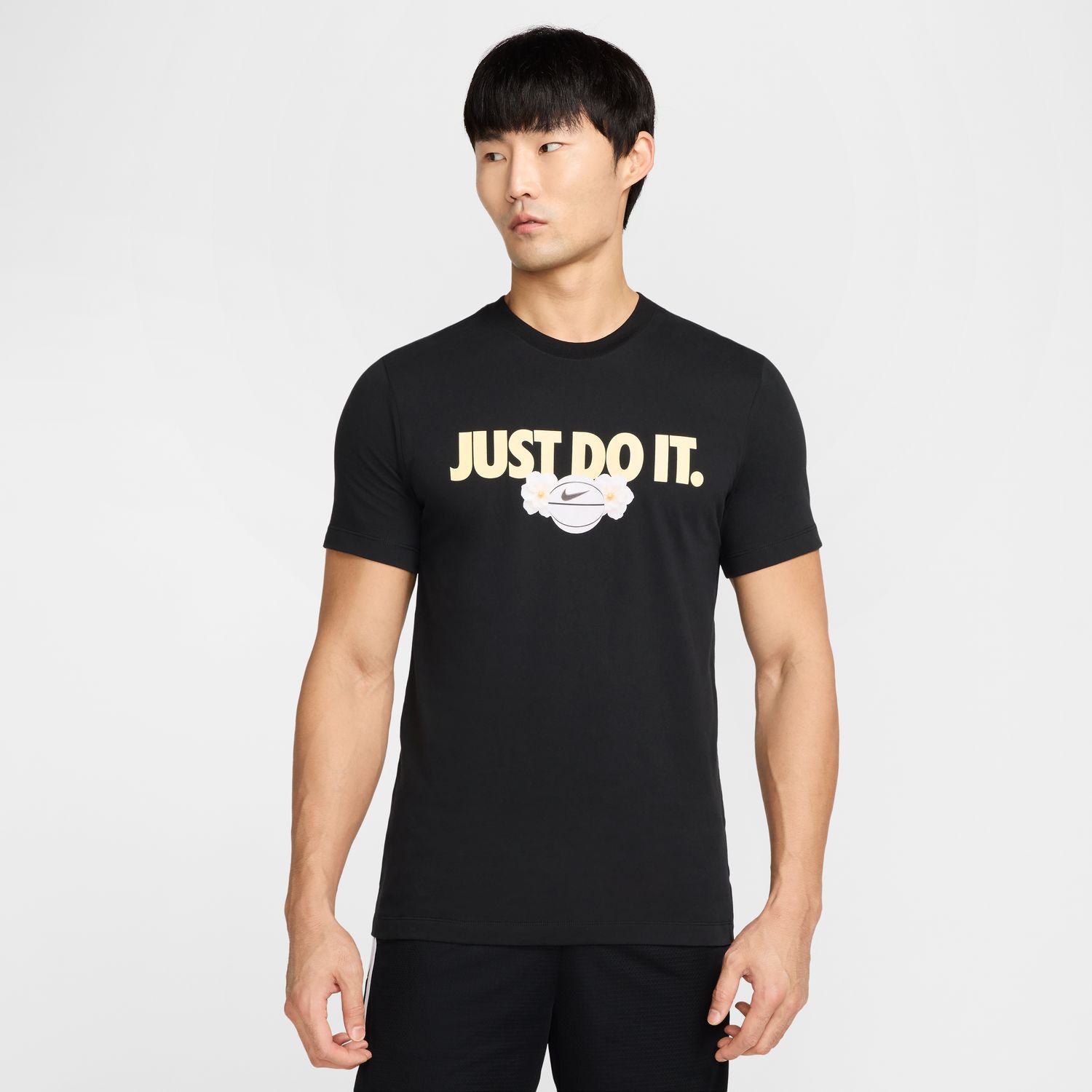 Nike Dri-FIT "Just Do It" Basketball Tee - Pánské - Triko Nike - Černé - HJ3352-010 - Velikost: 2XL