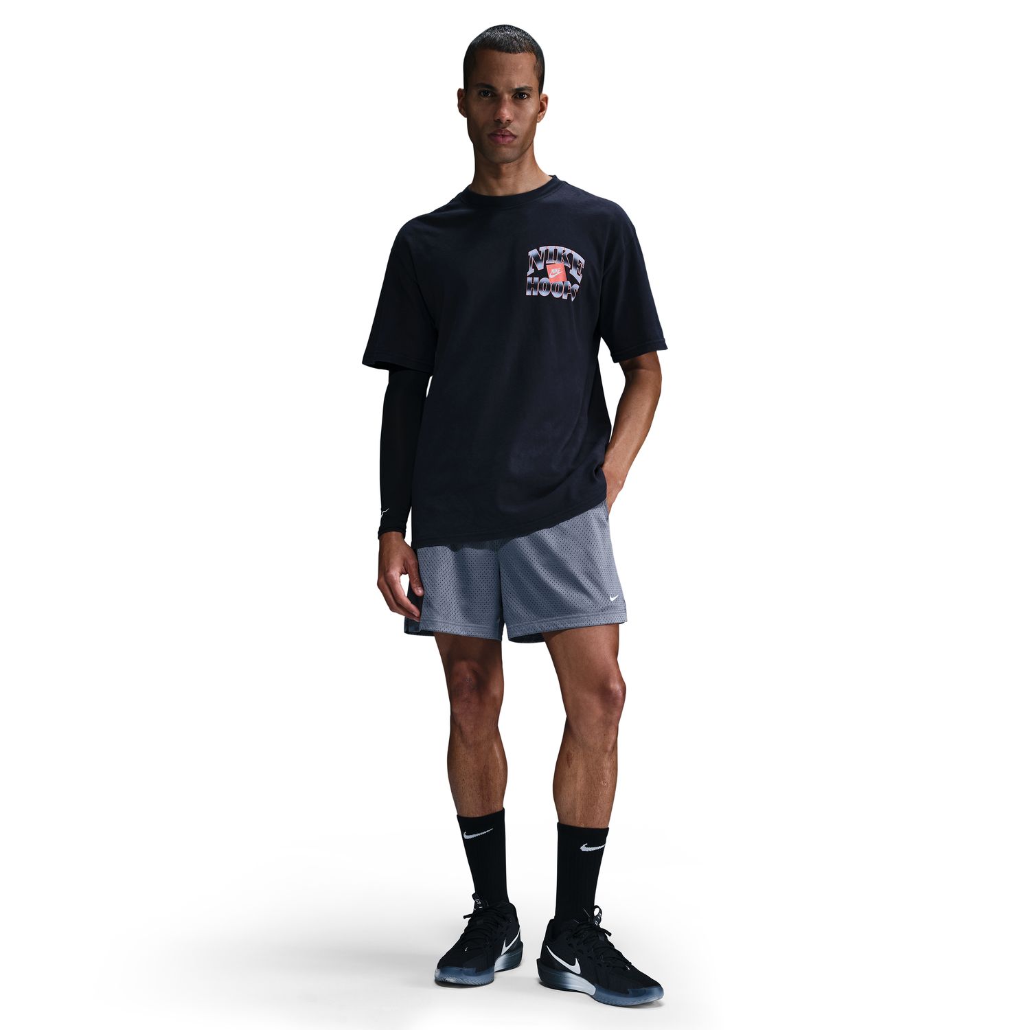 Nike Max90 Basketball Tee Black - Pánské - Triko Nike - Černé - HJ3436-010 - Velikost: XL