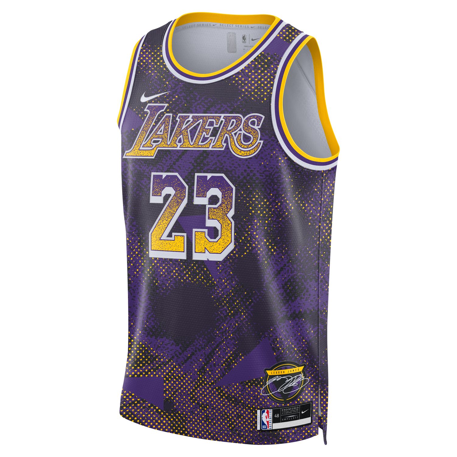 Nike Dri-FIT NBA LeBron James Los Angeles Lakers 2025/26 Select Series Swingman Jersey - Pánské - Dres Nike - Fialové - HJ4066-504 - Velikost: XL