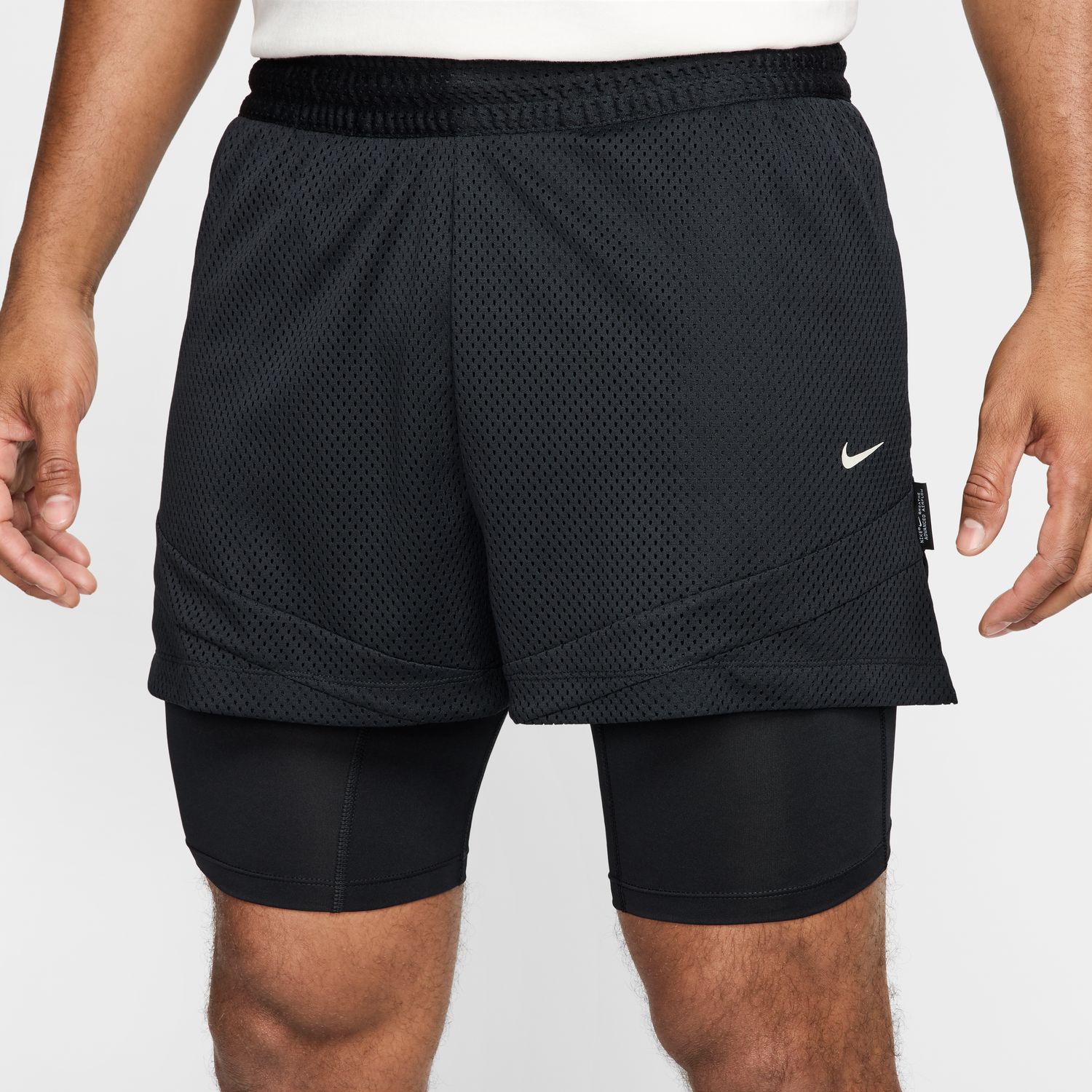 Nike Icon Dri-FIT 4" 2-in-1 Basketball Shorts Black - Pánské - Kraťasy Nike - Černé - HJ4199-010 - Velikost: XL