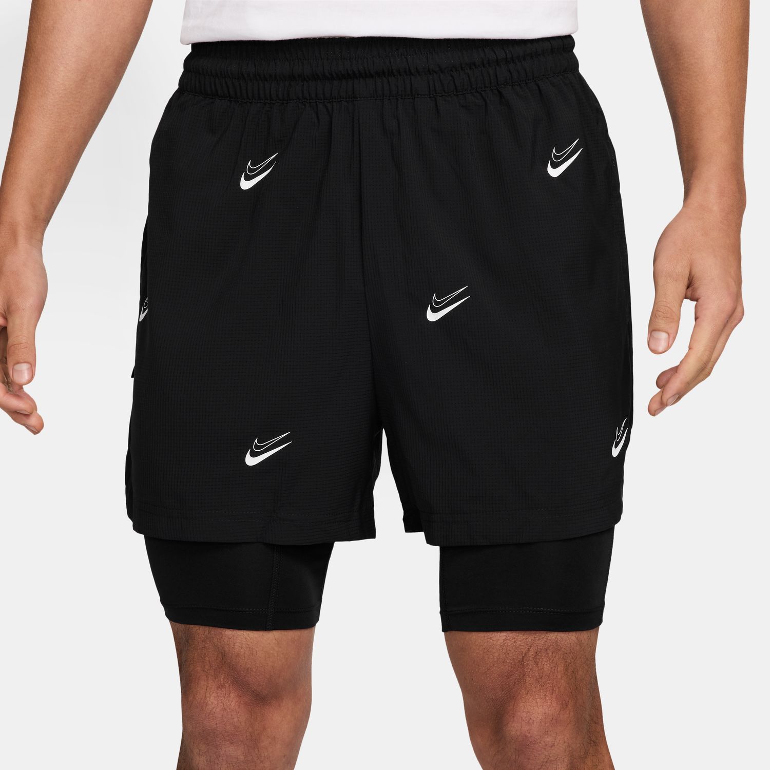 Nike KD DNA 2-in-1 4" Basketball Shorts - Pánské - Kraťasy Nike - Černé - HJ4215-010 - Velikost: 2XL