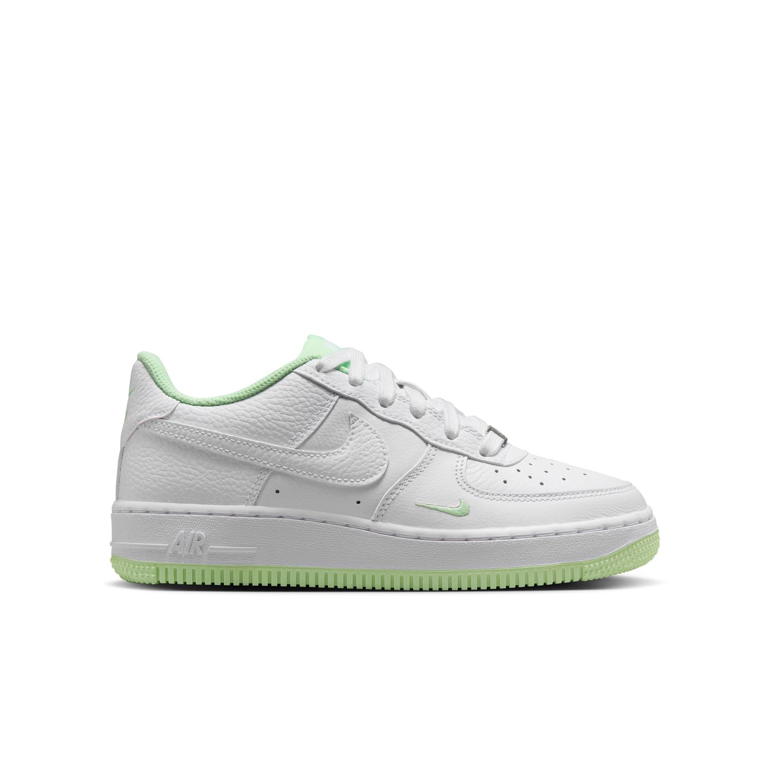Nike Air Force 1 LV8 "White Vapor Green" (GS) - Dětské - Tenisky Nike - Bílé - HJ4560-101 - Velikost: 36.5