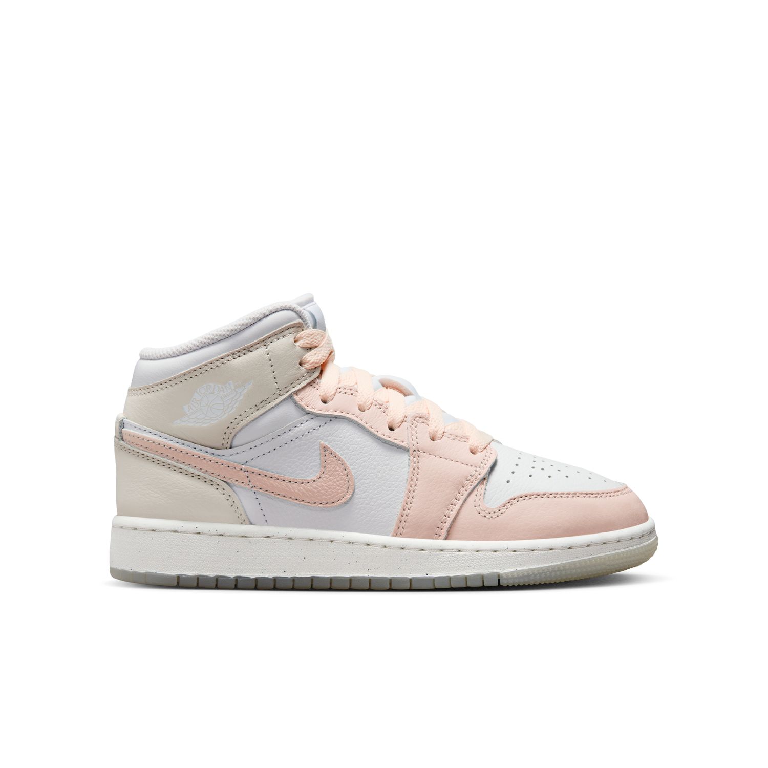 Air Jordan 1 Mid SE "Flamingo" (GS) - Dětské - Tenisky Jordan - Bílé - HJ5940-100 - Velikost: 38.5