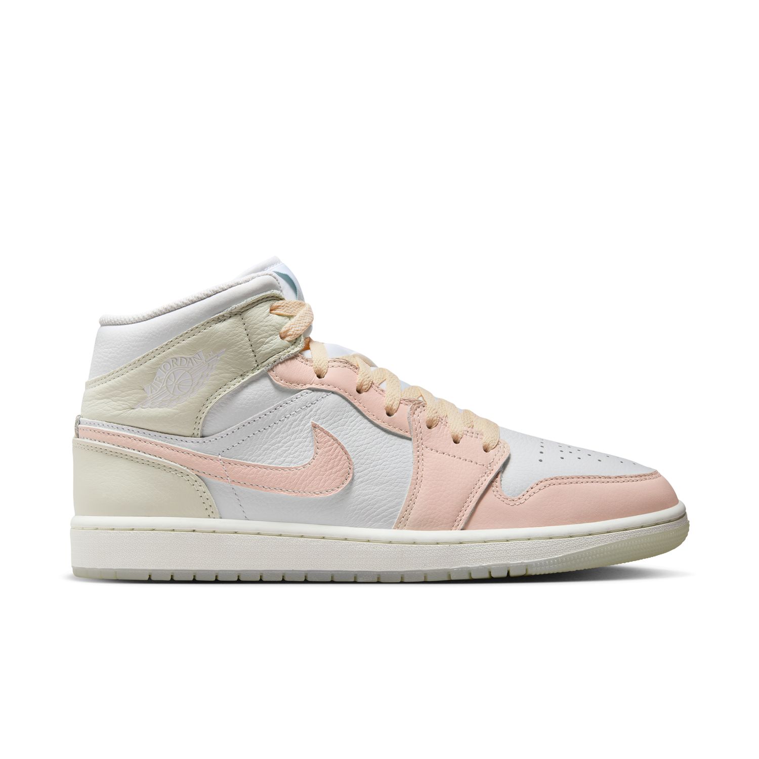 Air Jordan 1 Mid SE "White Guava Ice" - Pánské - Tenisky Jordan - Bílé - HJ6654-100 - Velikost: 44