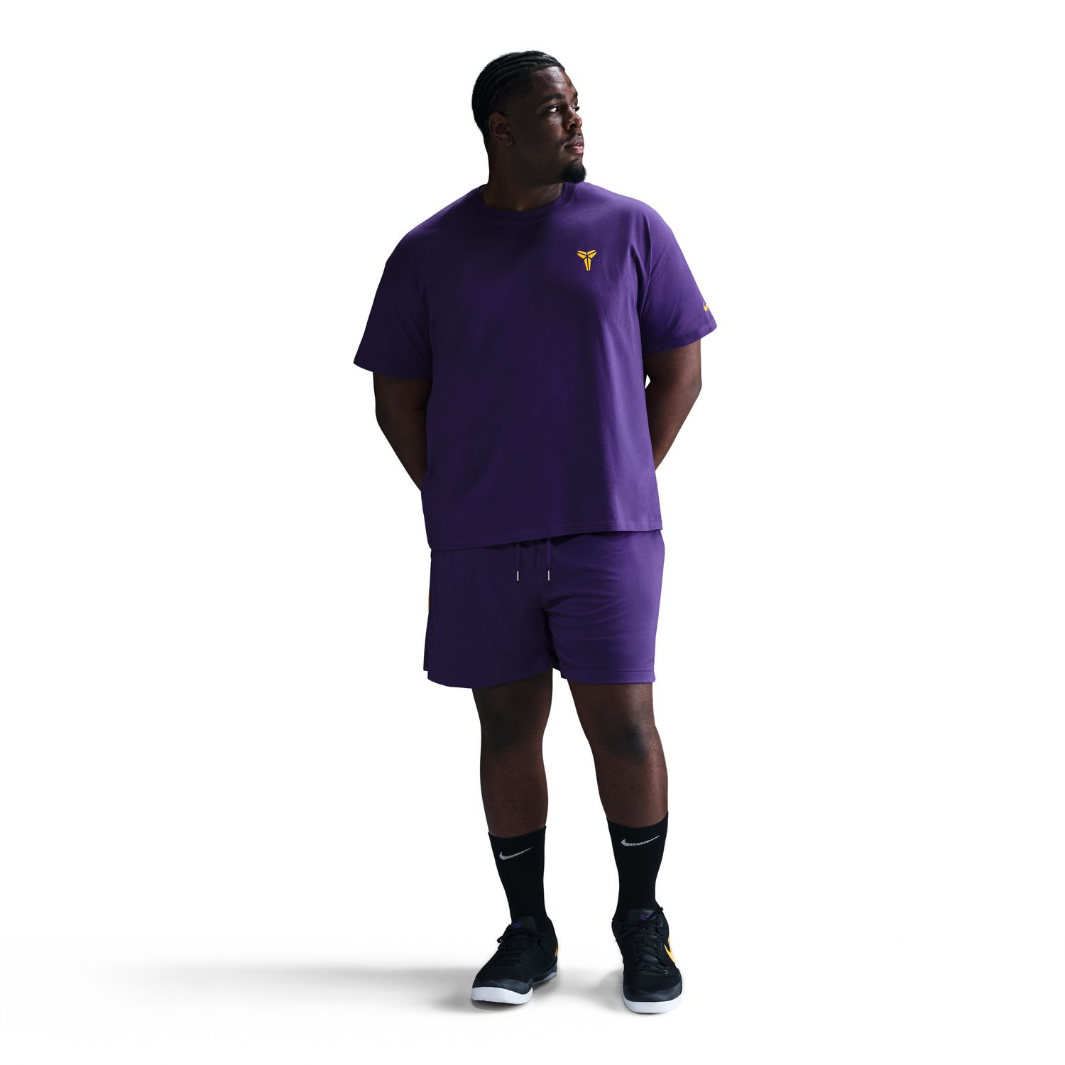 Nike Dri-FIT Kobe 6" Basketball Shorts Court Purple - Pánské - Kraťasy Nike - Fialové - HJ8103-547 - Velikost: 3XL