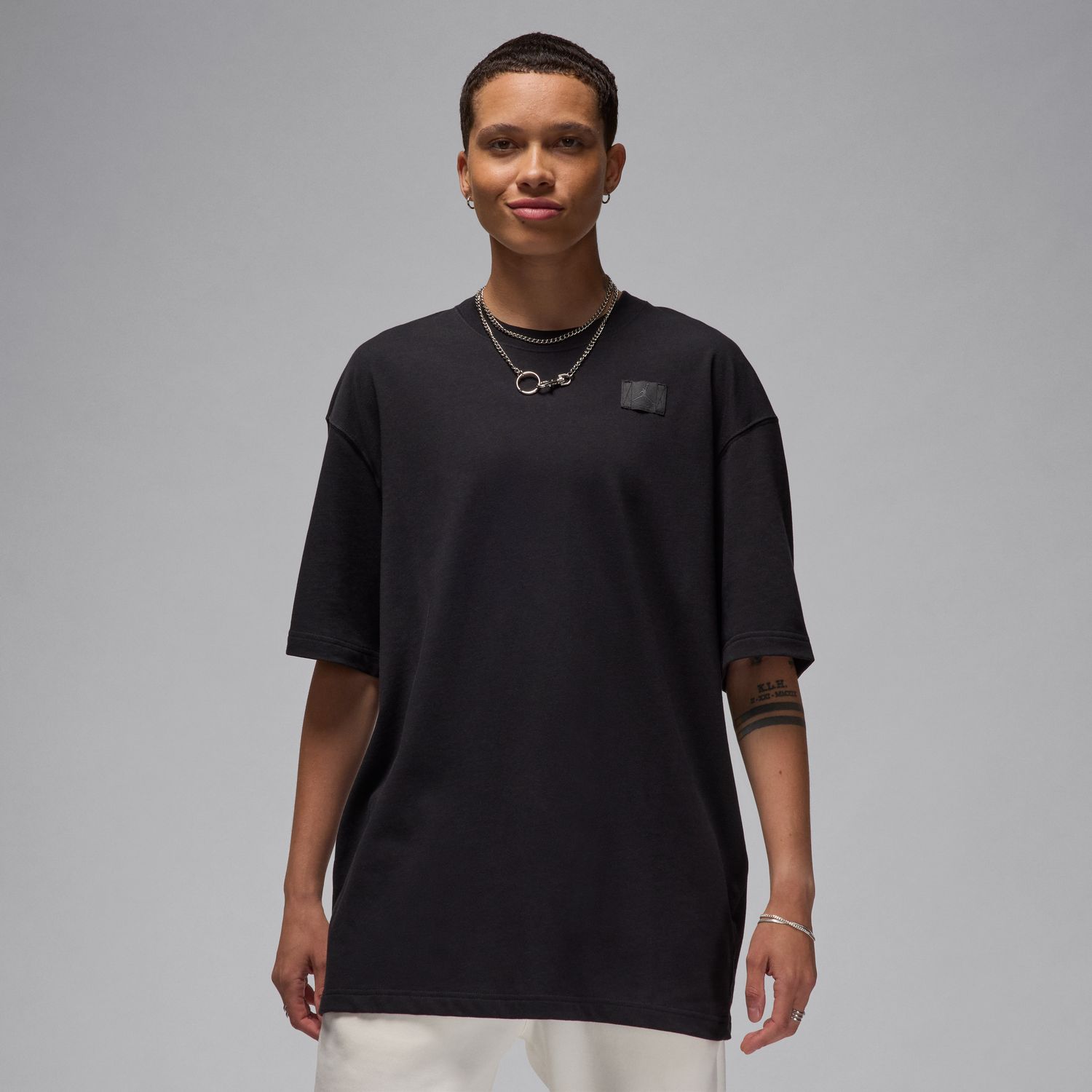 Levně Jordan Essentials Wmns Oversized T-Shirt Black - Dámské - Triko Jordan - Černé - HM4372-010