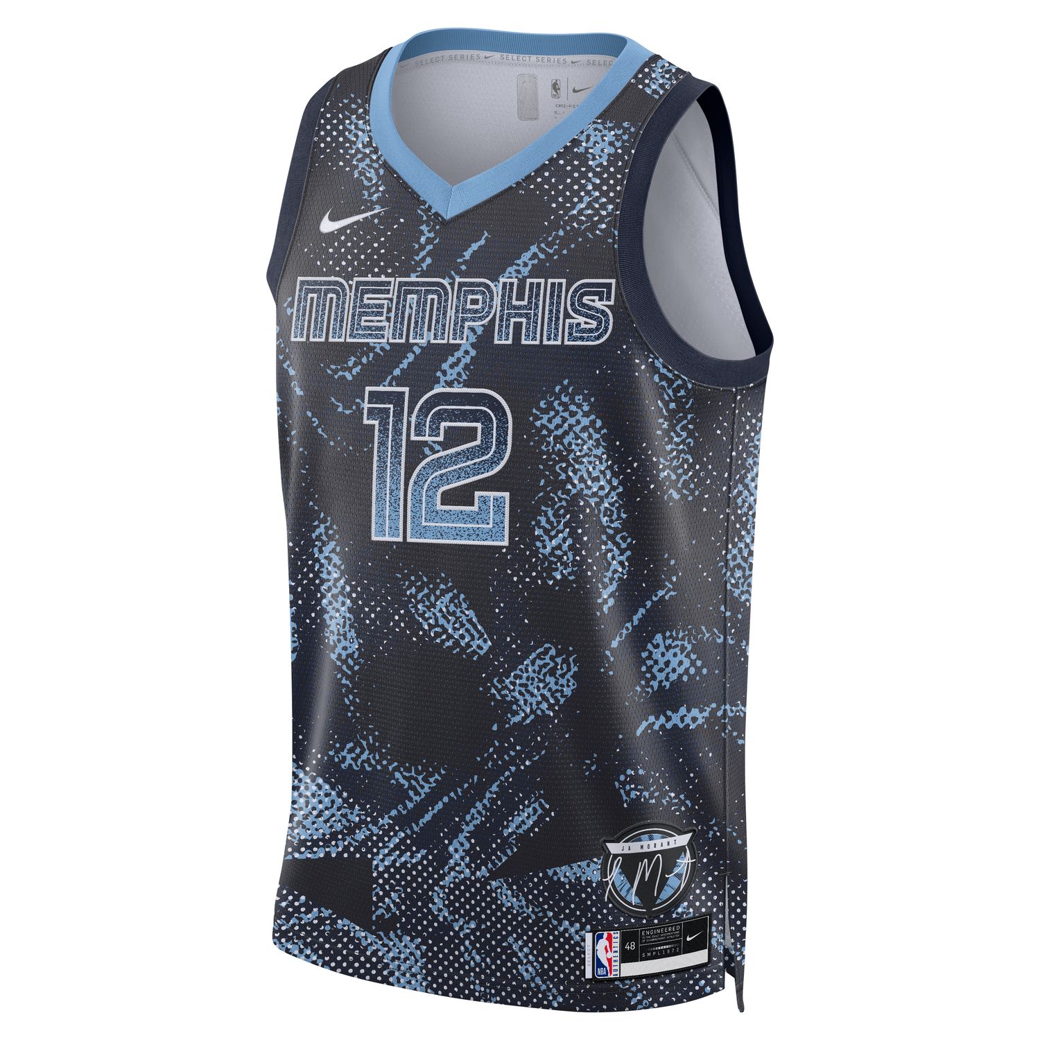 Nike Dri-FIT NBA Ja Morant Memphis Grizzlies 2025/26 Select Series Swingman Jersey - Pánské - Dres Nike - Modré - HM9553-419 - Velikost: 2XL