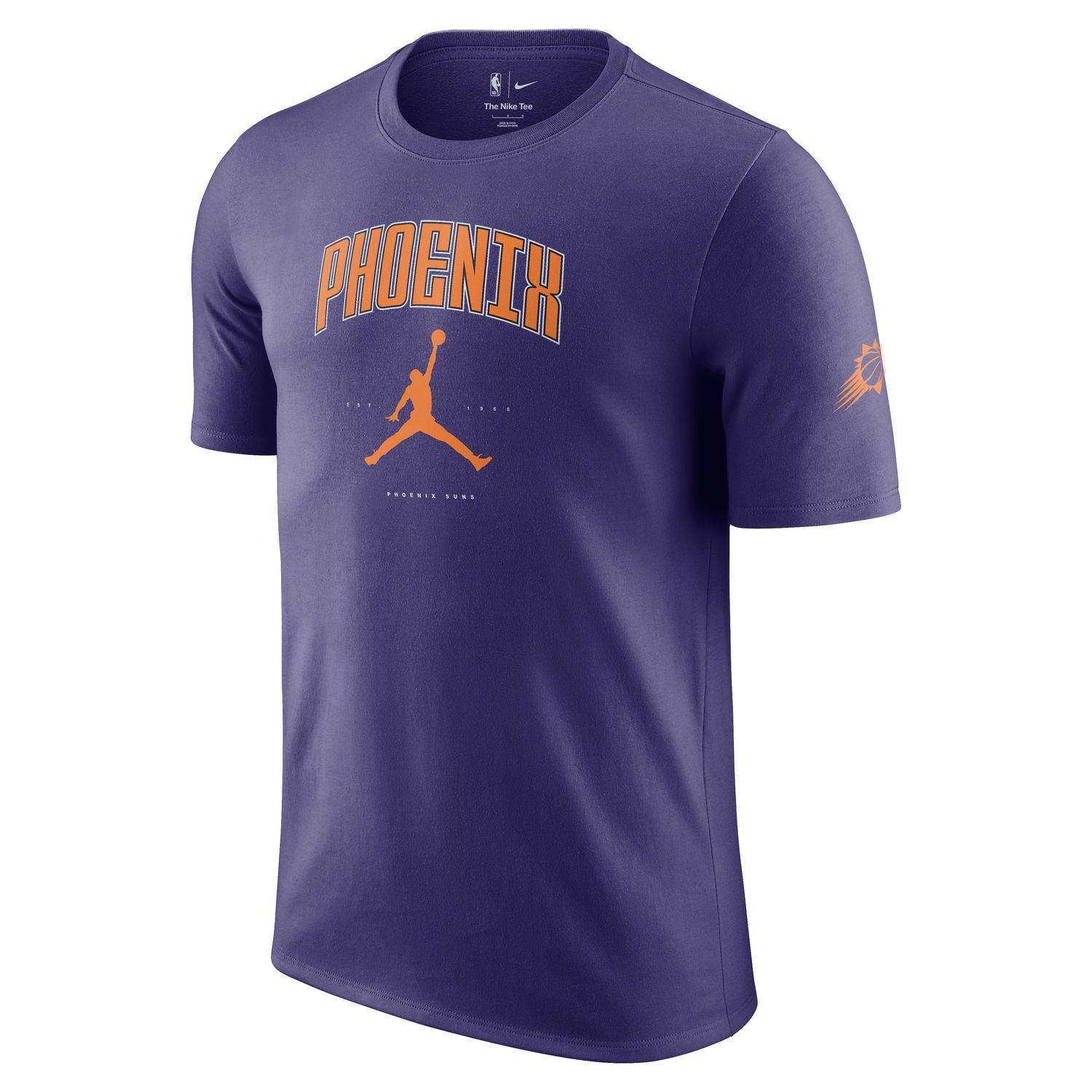 Jordan NBA Phoenix Suns Essential Tee New Orchid - Pánské - Triko Jordan - Fialové - HQ1247-566