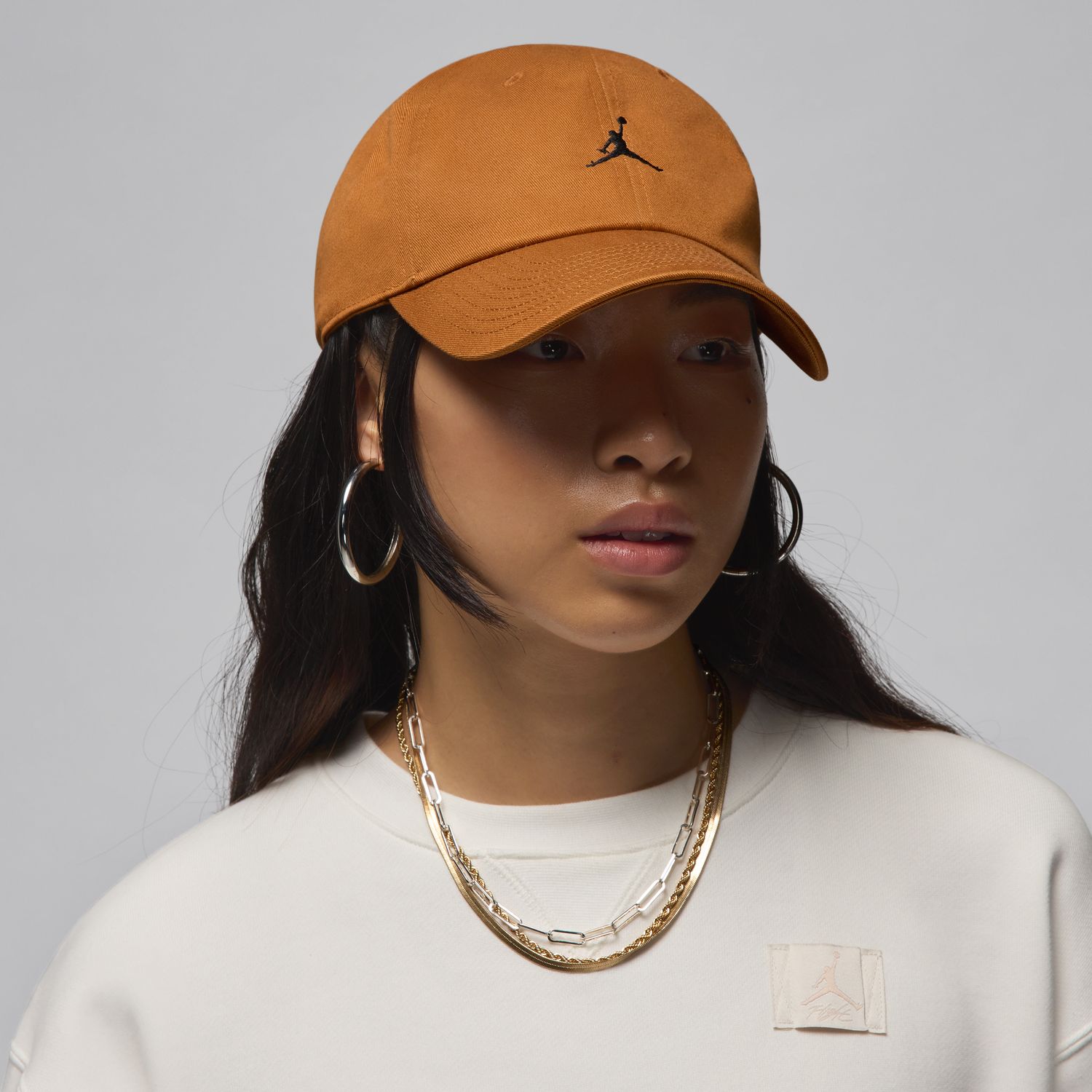 Jordan Club Unstructured Curved-Bill Hat - Unisex - Kšiltovka Jordan - Hnědé - HQ1963-228 - Velikost: L/XL