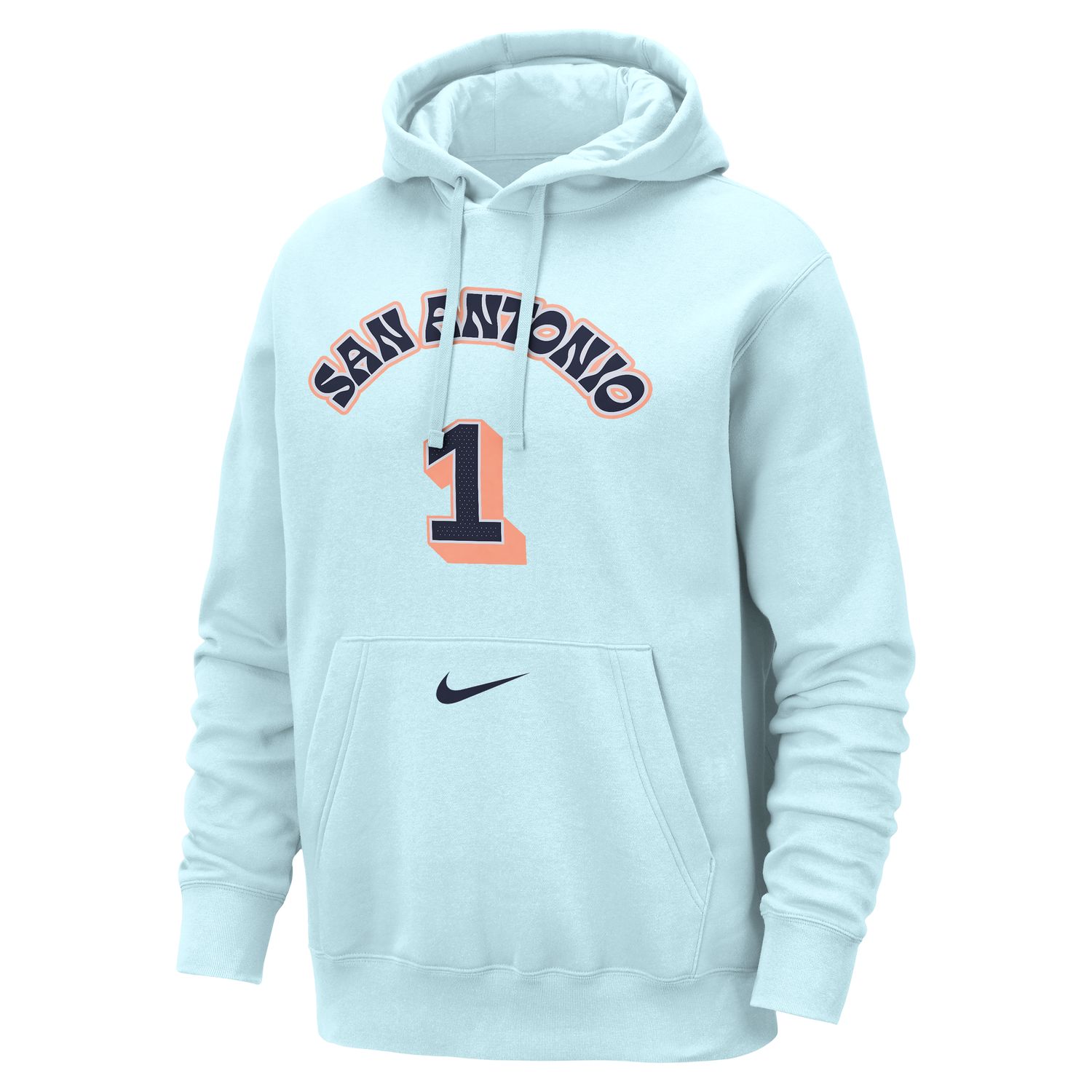 Nike Dri-FIT NBA San Antonio Spurs City Edition Hoodie - Pánské - Mikina Nike - Modré - HQ3778-476 - Velikost: 2XL