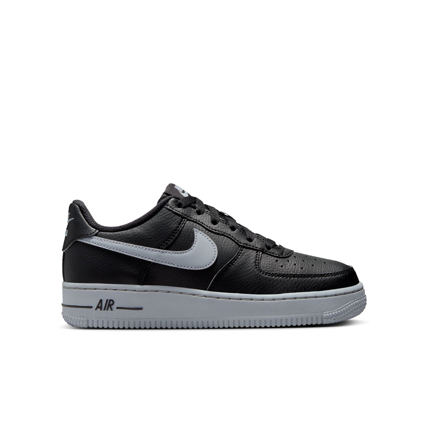 Nike Air Force 1 "Black Wolf Grey" (GS) - Dětské - Tenisky Nike - Černé - HQ3807-001 - Velikost: 36
