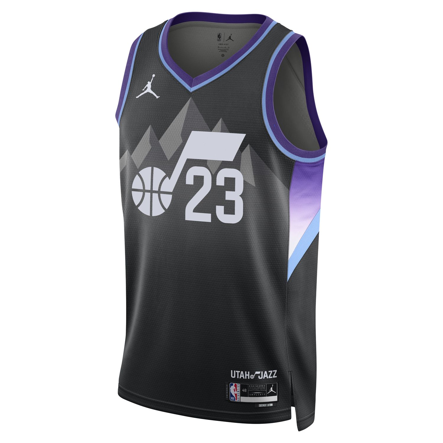 Jordan Lauri Markkanen Utah Jazz 2024/25 Statement Edition Jersey Black - Pánské - Dres Jordan - Černé - HQ6983-010 - Velikost: M