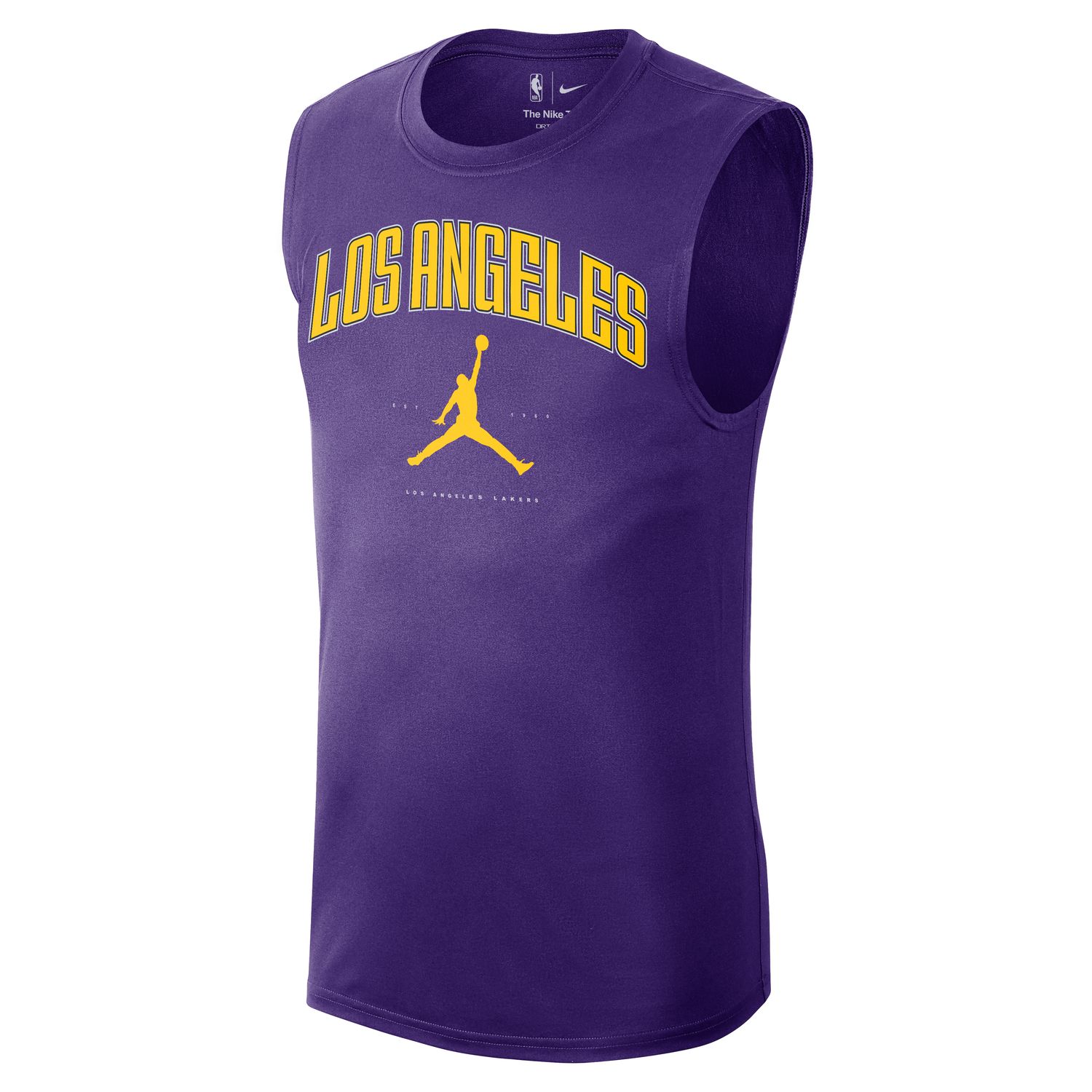 Jordan NBA Los Angeles Lakers Sleeveless Top Field Purple - Pánské - Triko Jordan - Fialové - HV4739-504 - Velikost: 2XL
