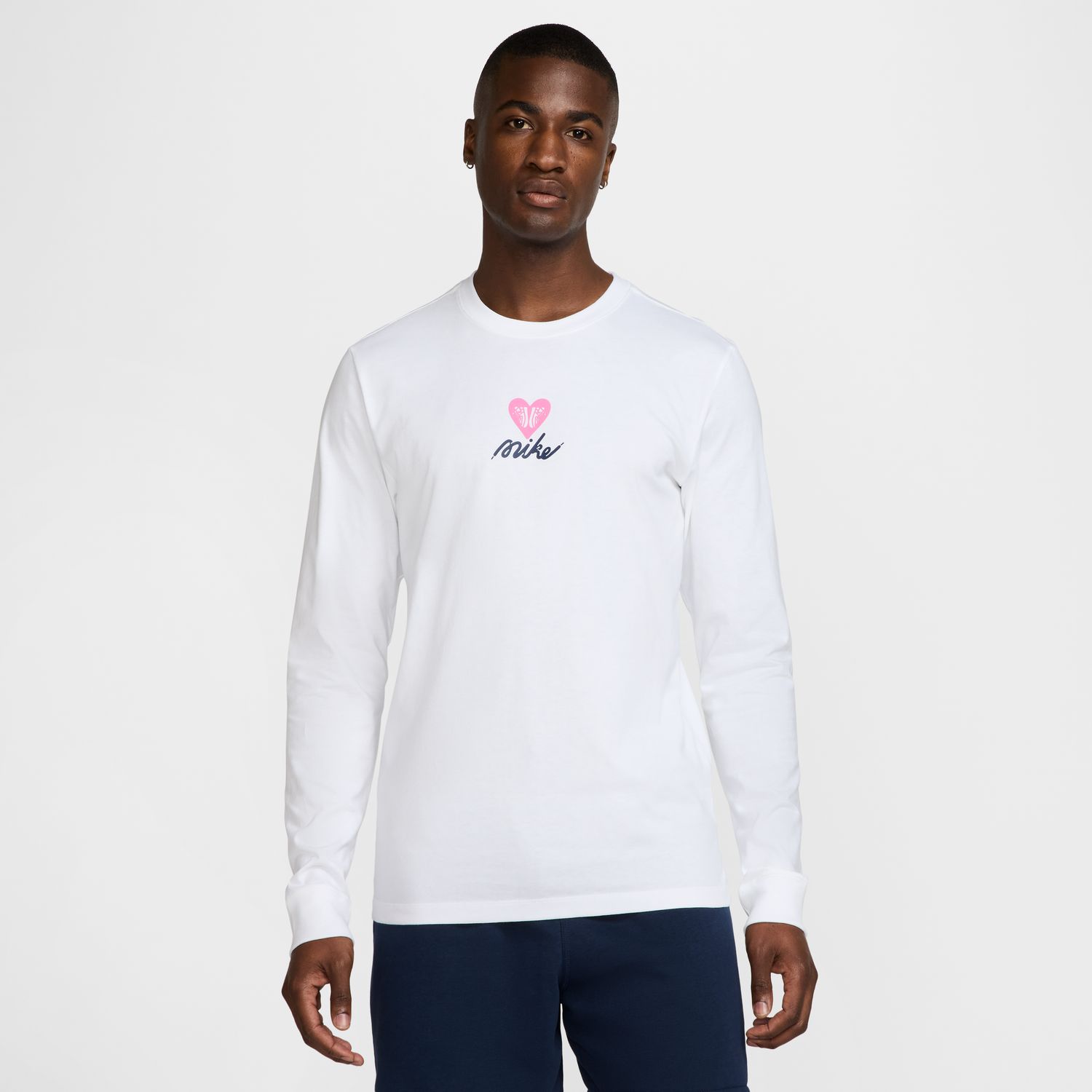 Nike Sportswear Long-Sleeve Tee White - Pánské - Triko Nike - Bílé - HV9807-100 - Velikost: 2XL