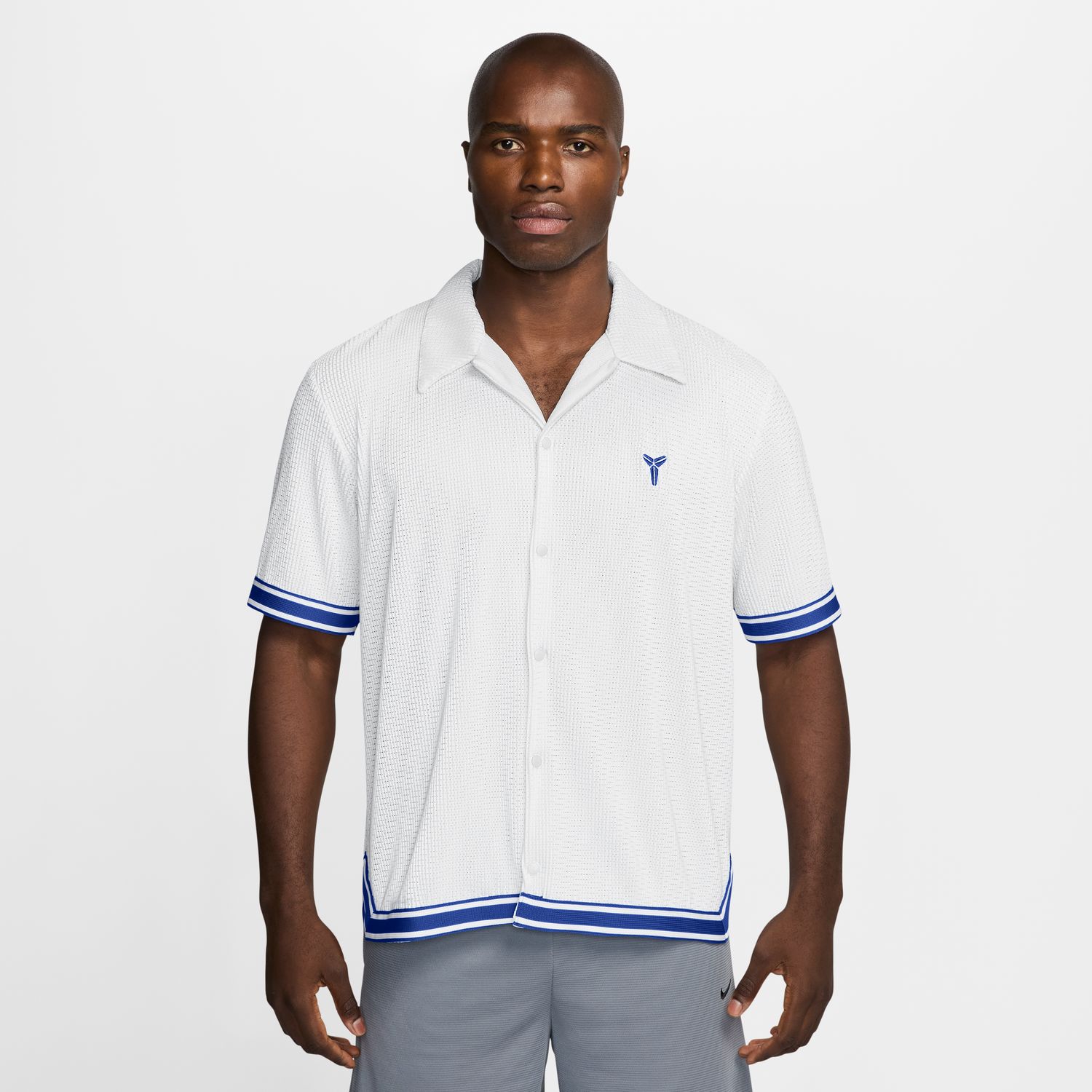 Nike Kobe Pleated Short-Sleeve Basketball Top White - Pánské - Triko Nike - Bílé - IB0020-100 - Velikost: XL/T