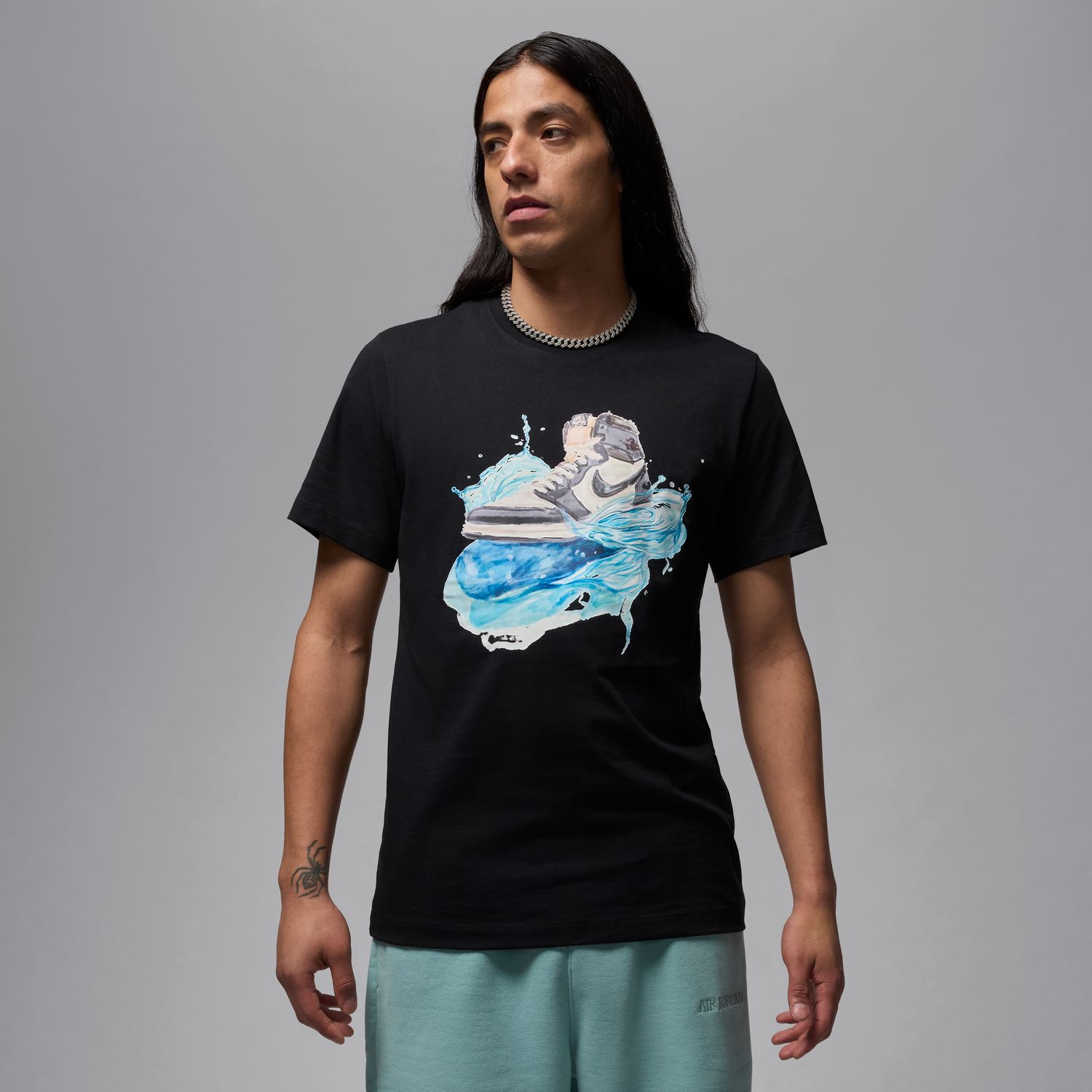 Levně Jordan Flight Essentials AJ1 Tee Black - Pánské - Triko Jordan - Černé - IB3355-010