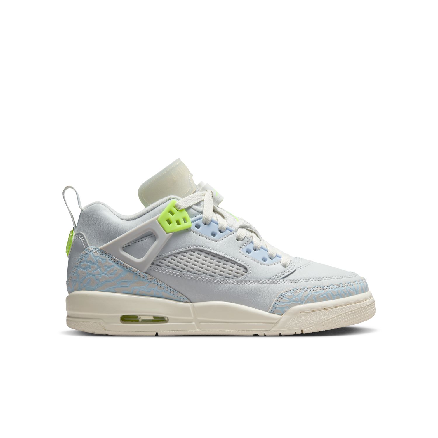 Air Jordan Spizike Low "Photon Dust Volt" (GS) - Dětské - Tenisky Jordan - Šedé - IB4465-025 - Velikost: 38.5