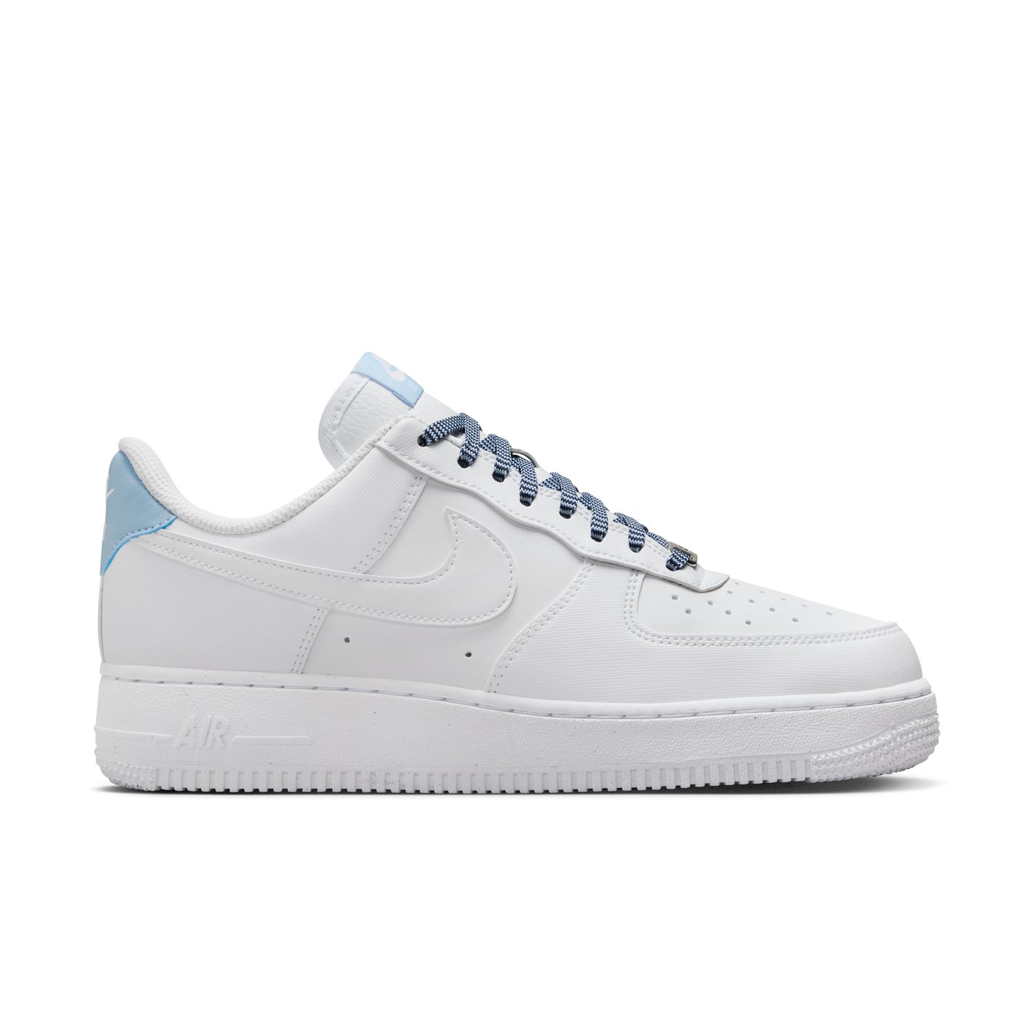 Nike Air Force 1 '07 "White Light Armory Blue" Wmns - Dámské - Tenisky Nike - Bílé - IB7167-101 - Velikost: 38.5