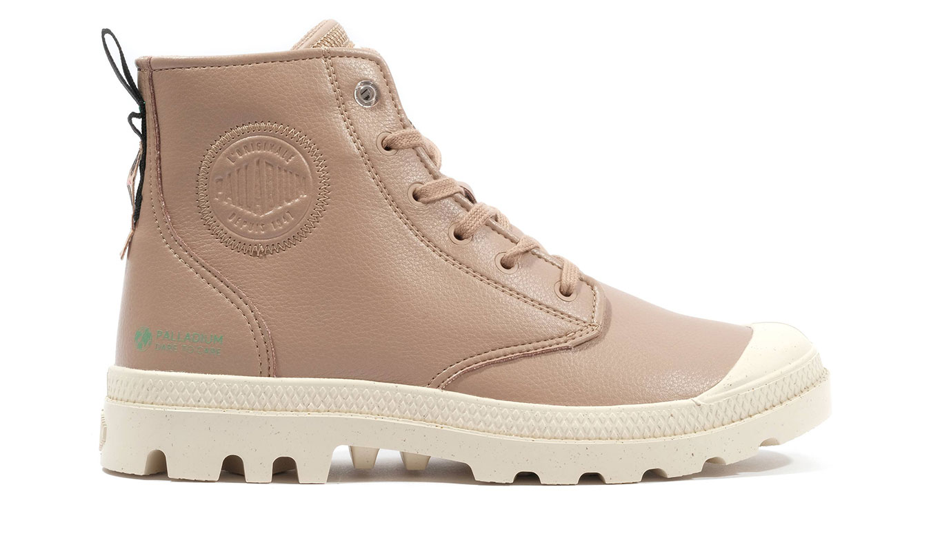 Levně Palladium Pampa Hi Re-Vegn Lth Tan 7 - Dámské - Tenisky Palladium - Hnědé - 74378-284-M