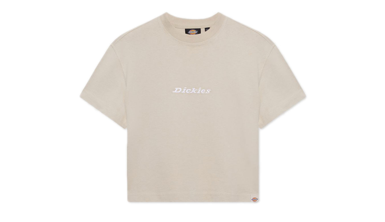 Dickies S/S Loretto W Tee Cement - Dámské - Triko Dickies - Hnědé - DK0A4XBAC39 - Velikost: M