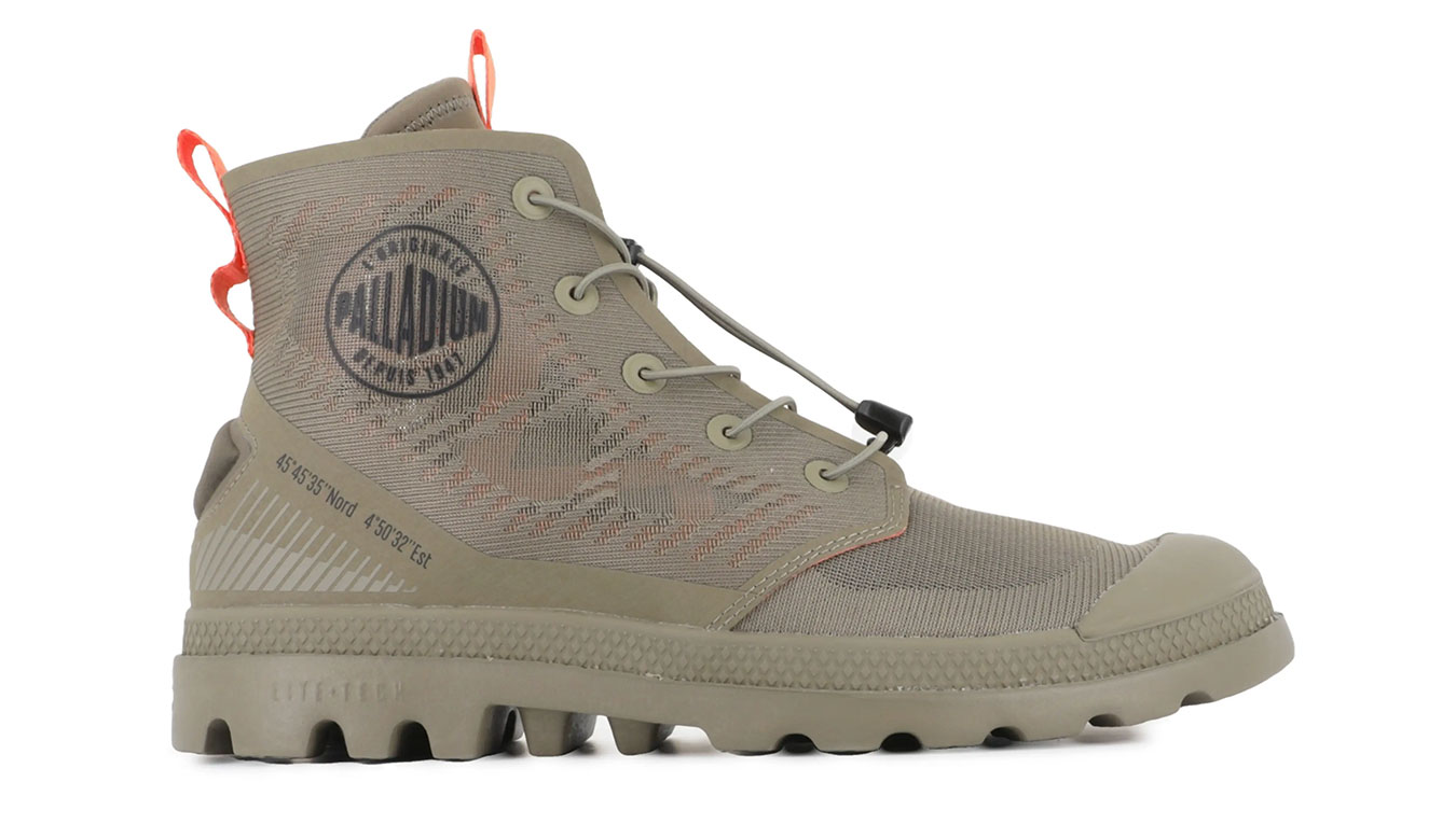 Levně Palladium Pampa Lite Travel VT Dusky Green M - Unisex - Tenisky Palladium - Zelené - 74472-377-M